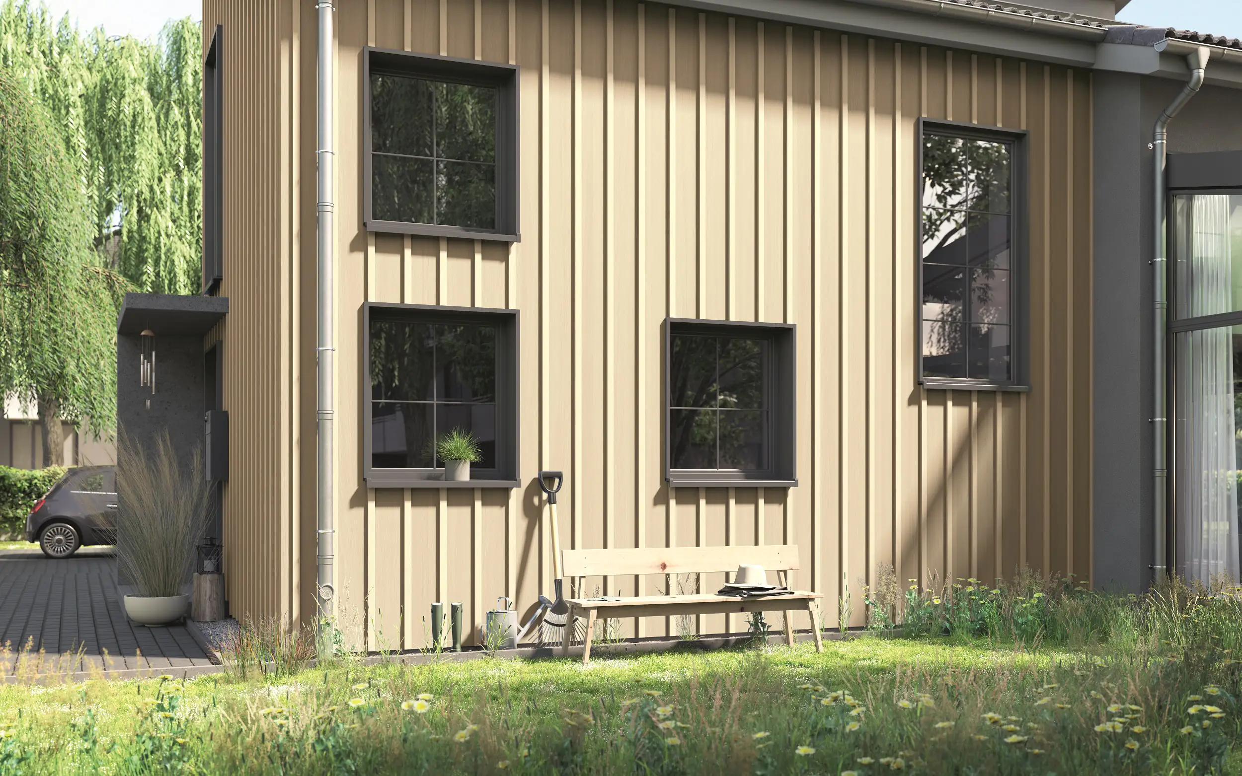 Alpina Wetterschutzfarbe 2,5 L kreideweiß