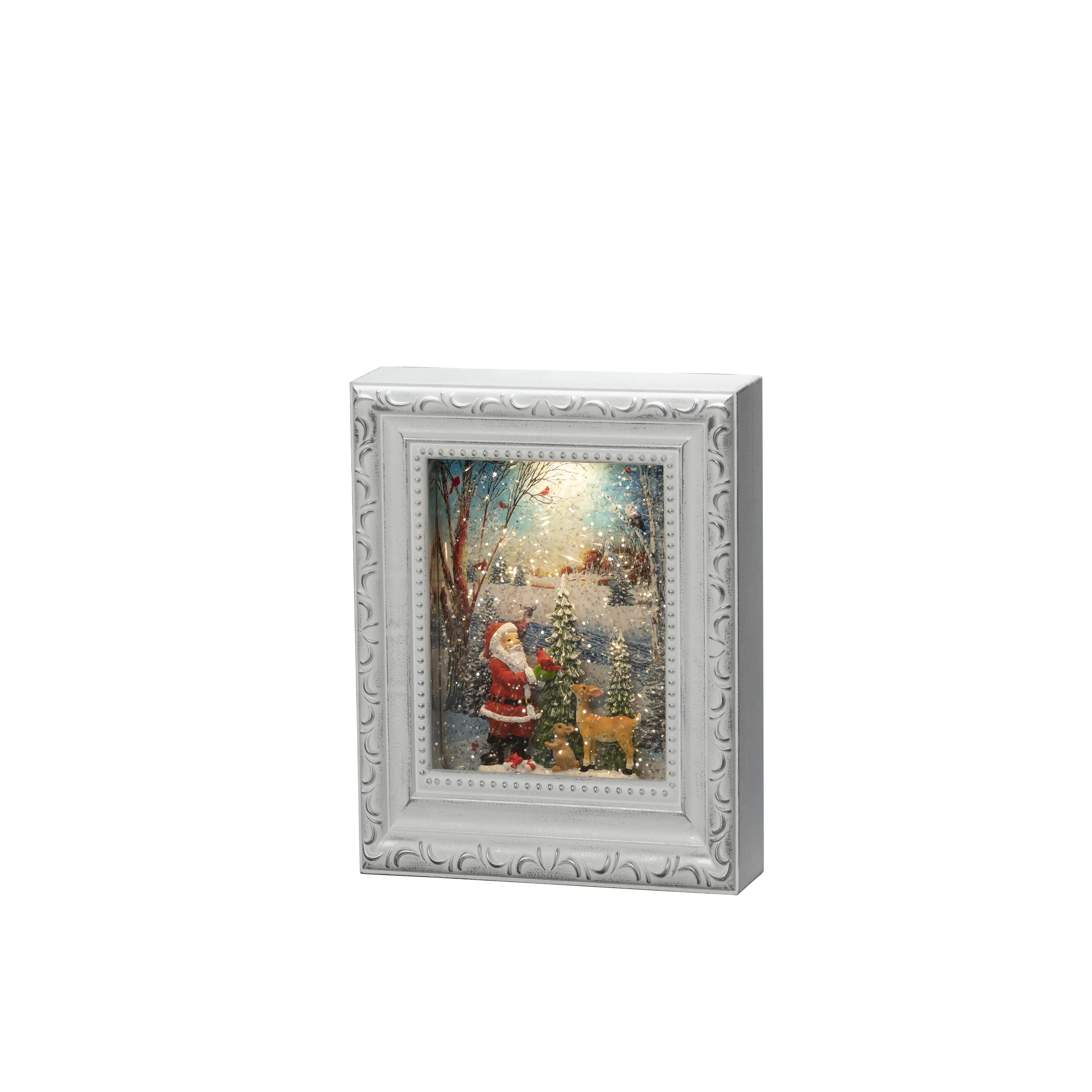 Konstsmide LED Wasserlaterne Bilderrahmen Weihnachten 7,5cm x 5cm x 22 cm 