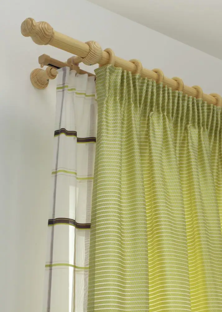 Gardinia Halter und Endkappe für U-Lauf, beige, 2-er Pack