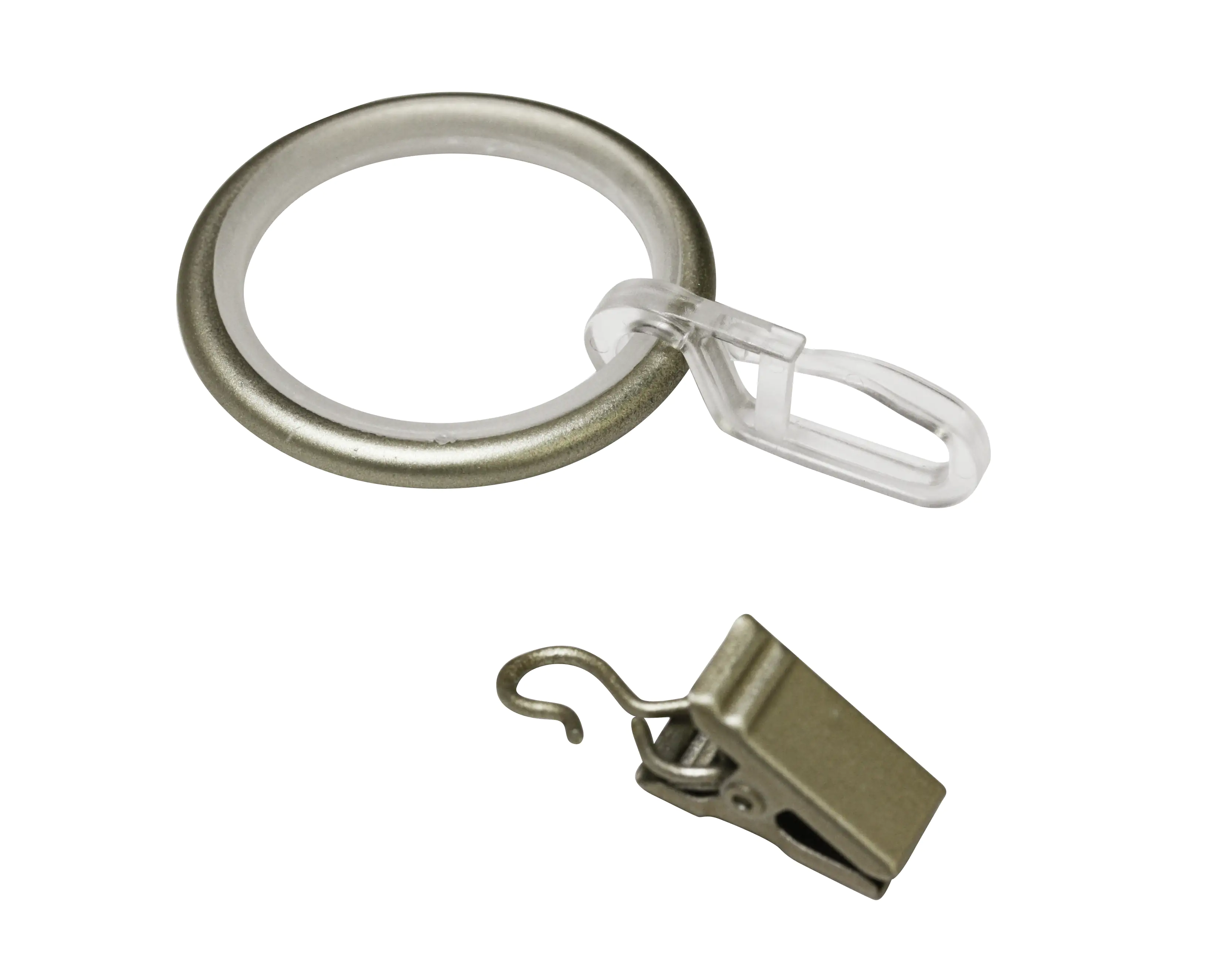 4003018333500 Gardinia Ringe mit Gleiteinlage Kira champagner, Ø 19 mm