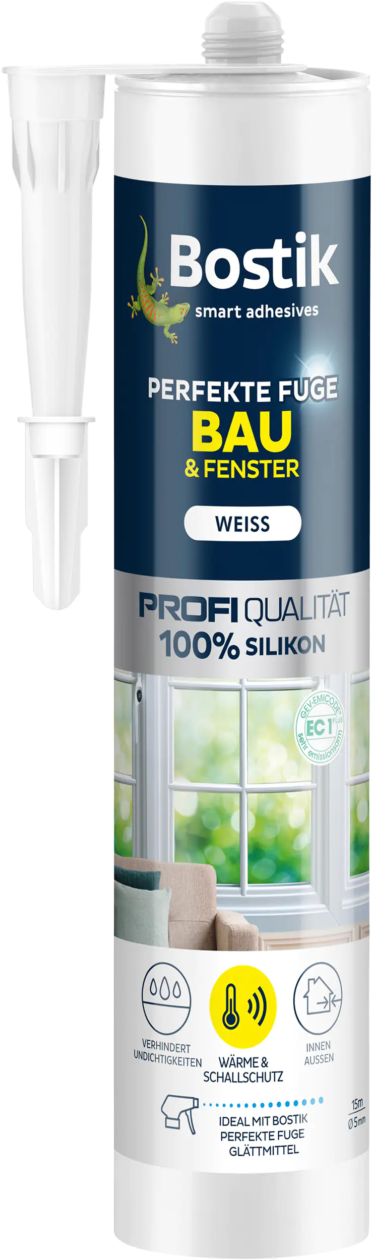 Bostik Perfekte Fuge Bau & Fenster weiß 280 ml