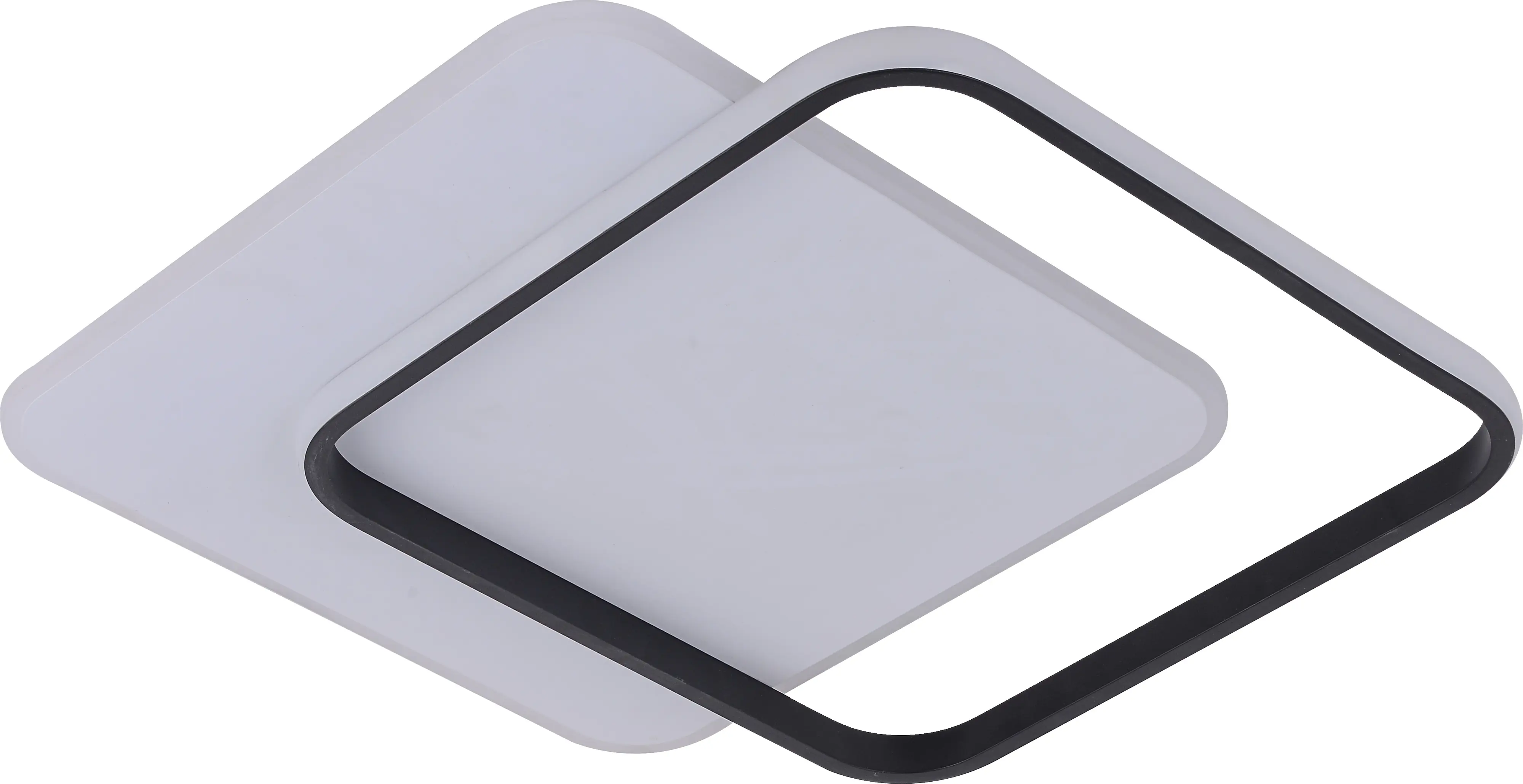 LED Deckenlampe Duo 36W schwarz 46 x 46 cm warmweiß-kaltweiß