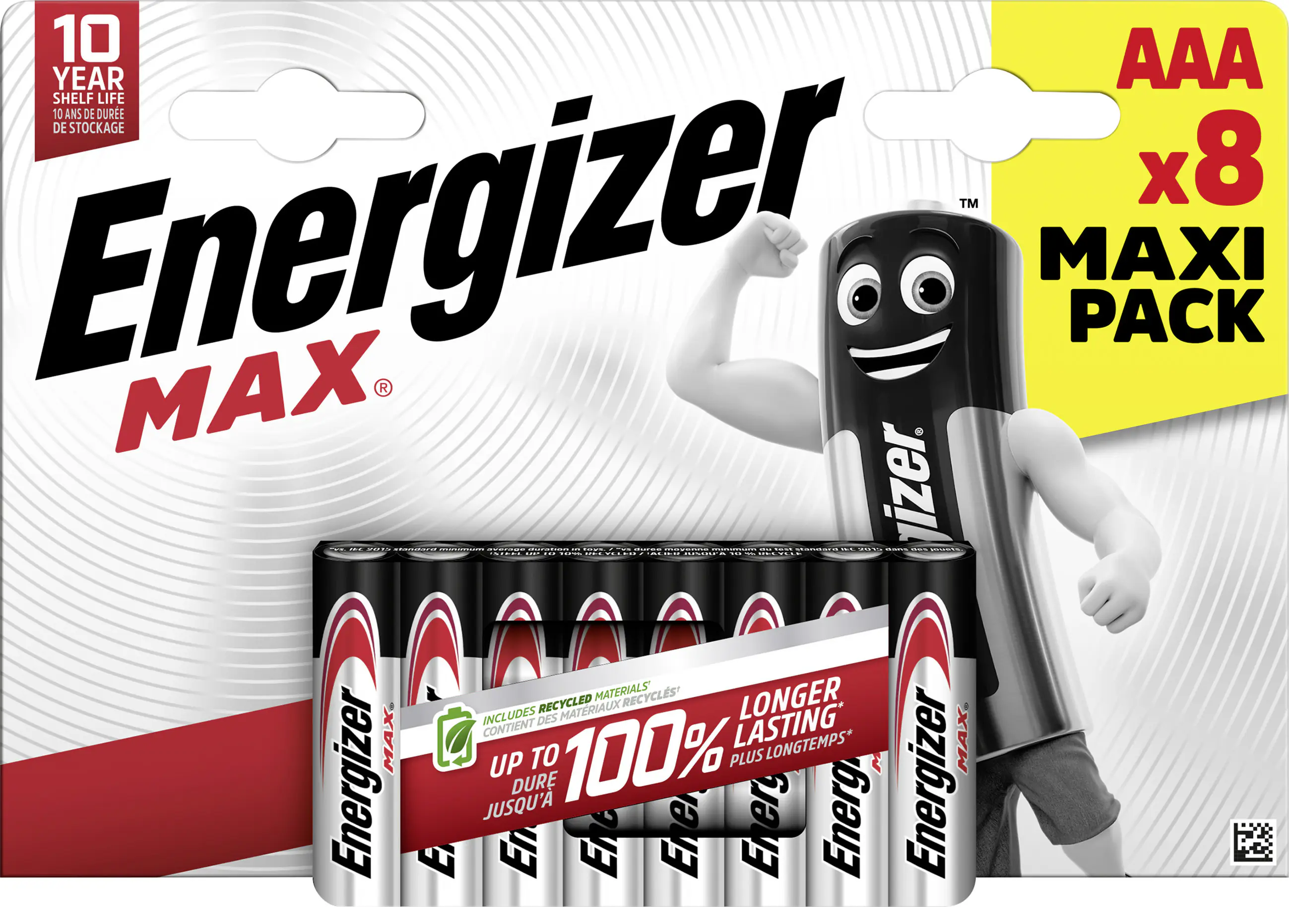 Energizer Max Alkaline Batterie Micro AAA 1,5 V, 8er Pack Energizer Max Alkaline Batterie Micro AAA 1,5 V, 8er Pack