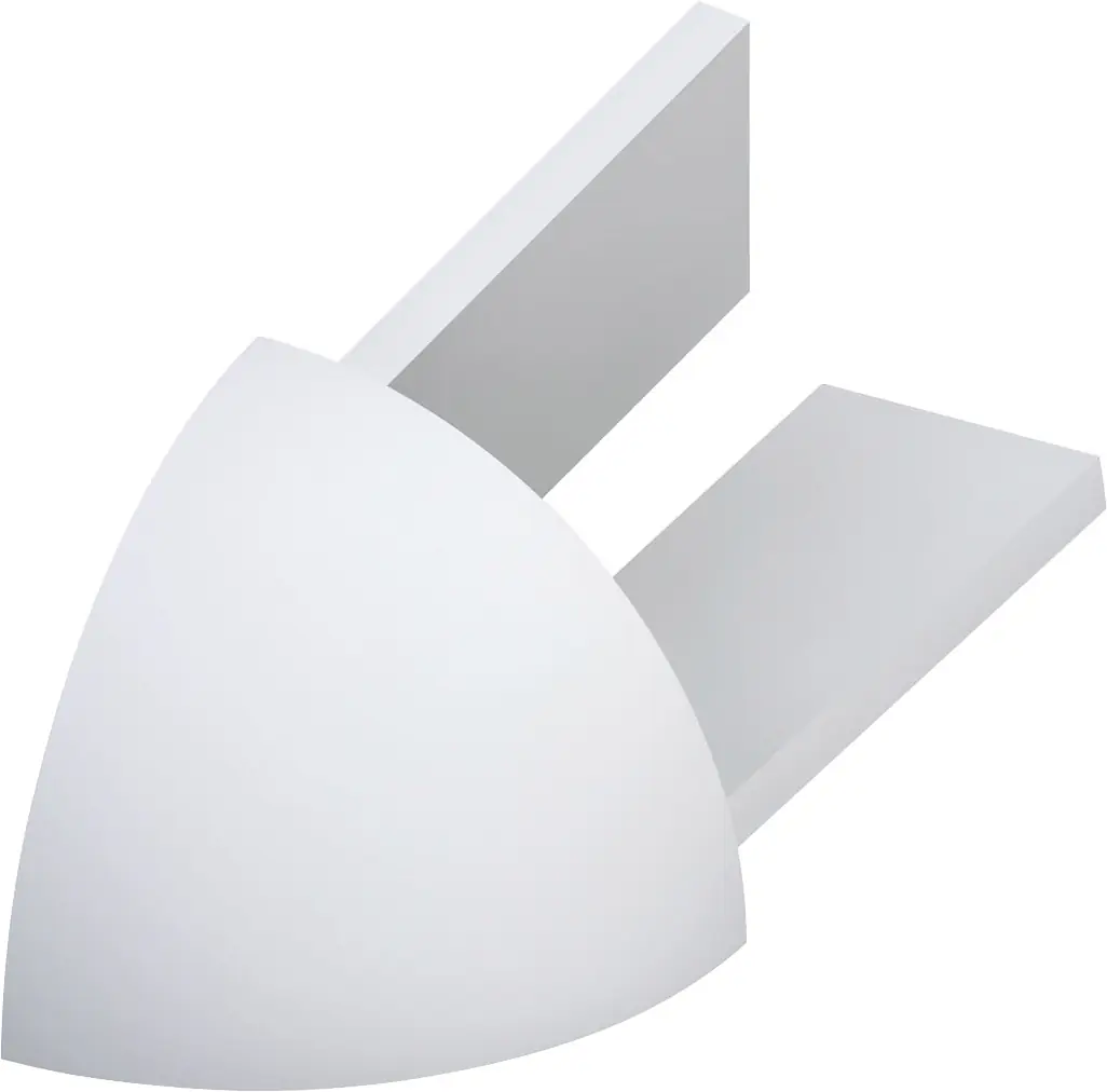 alfer Außenecken PVC glatt grau