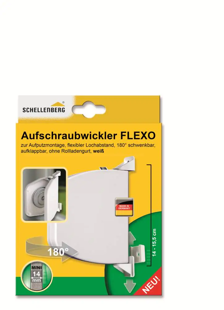 Schellenberg Aufschraubwickler Mini weiß Flexo aufklappbar