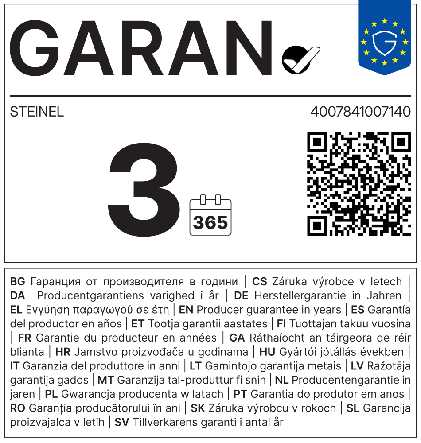 3 Jahre Garantie