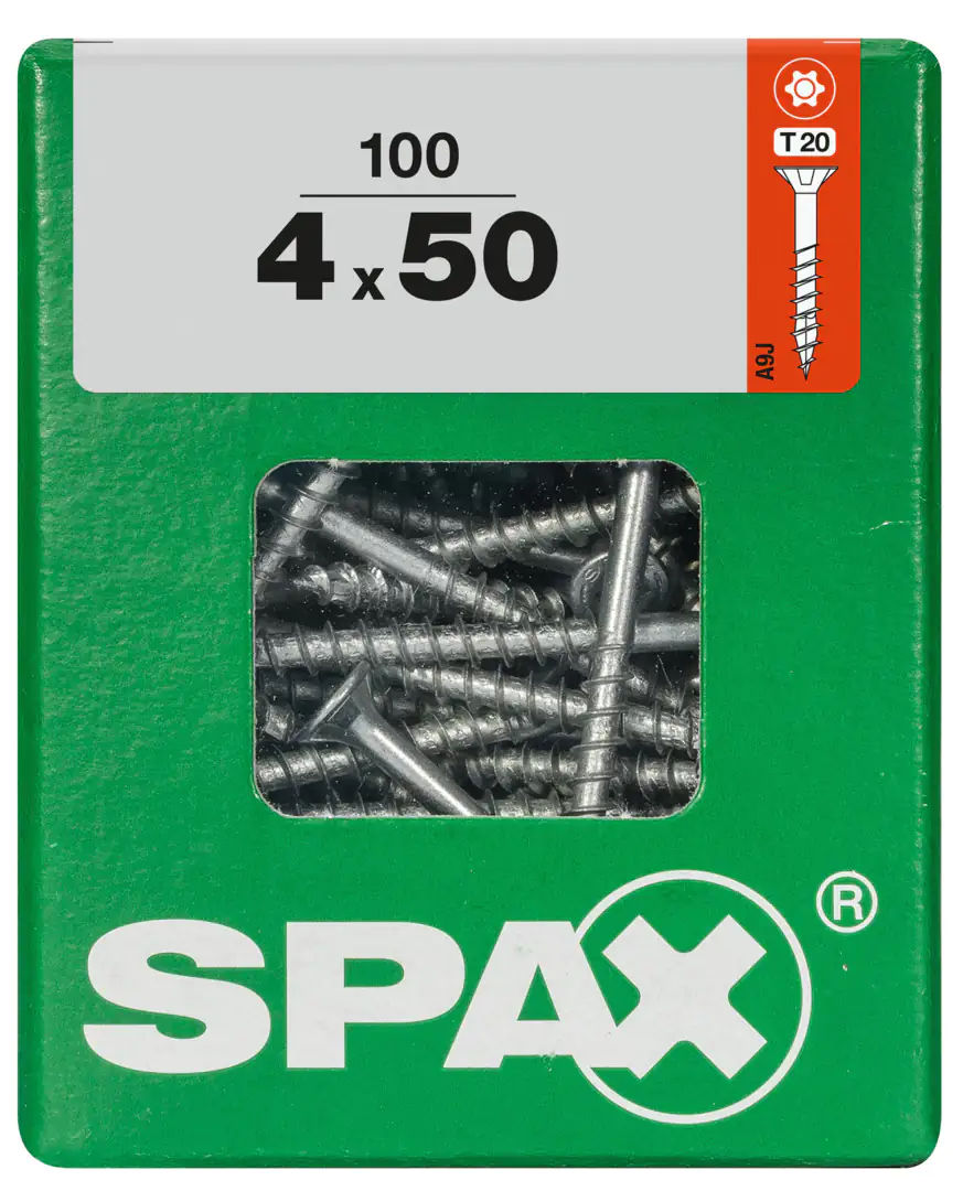 Spax Universalschrauben 4.0 x 50 mm TX 20 Senkkopf - 100 Stk.