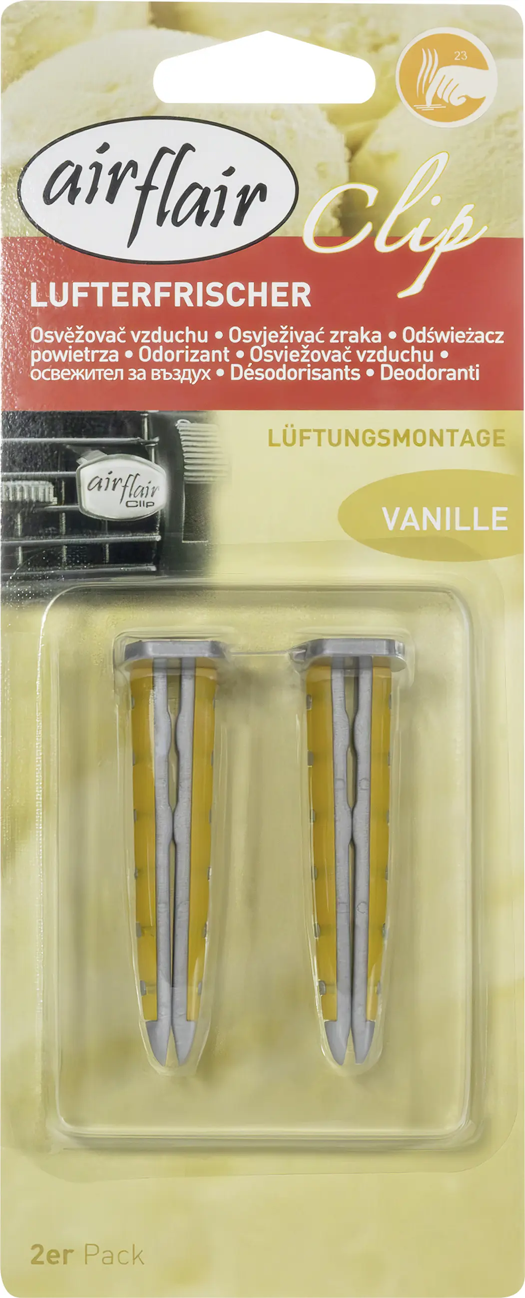 airflair Lufterfrischer Clip Vanille