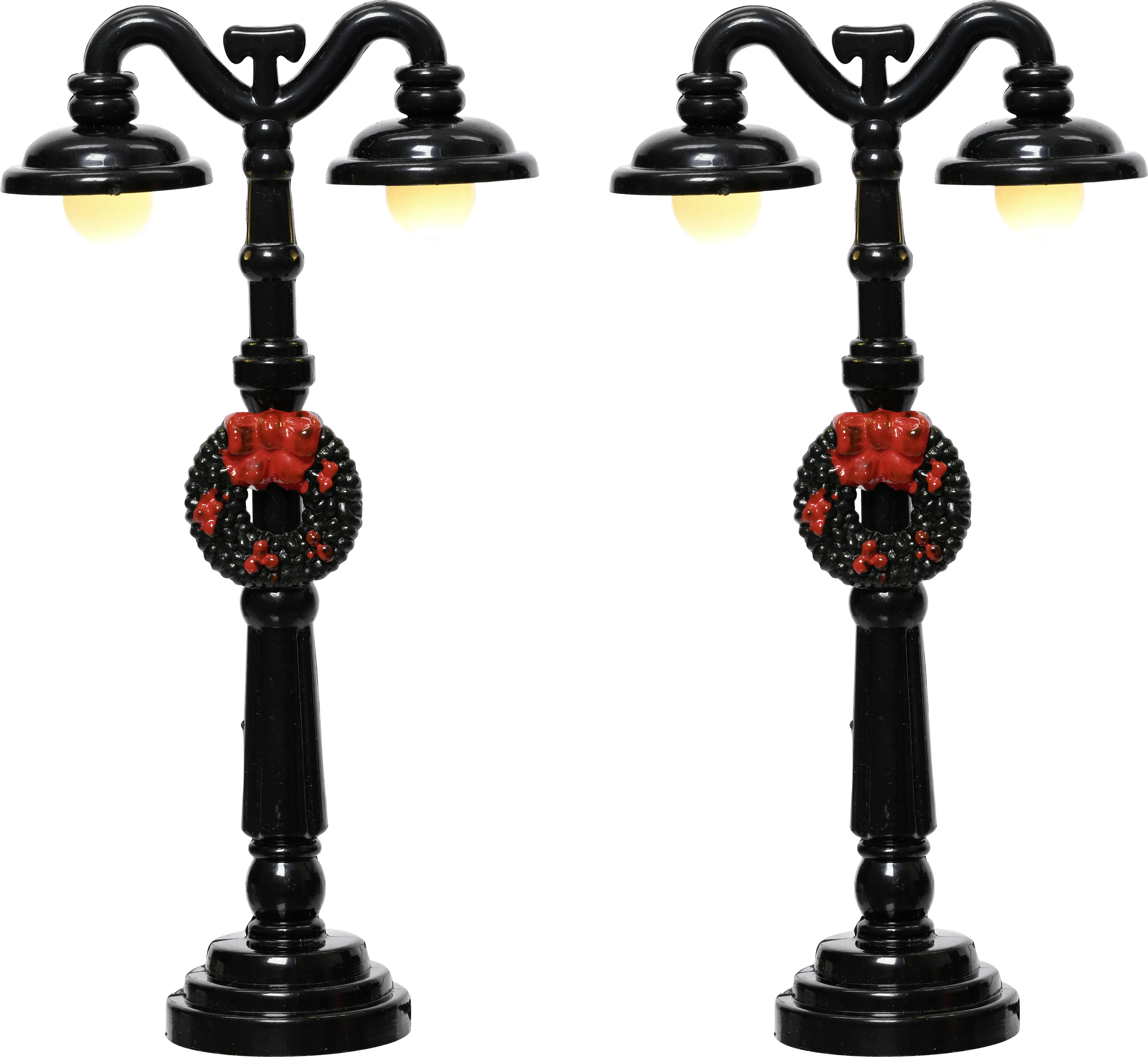 Lumineo LED Laterne schwarz 6,5 x 12,3 cm warmweiß indoor - 2 Stück