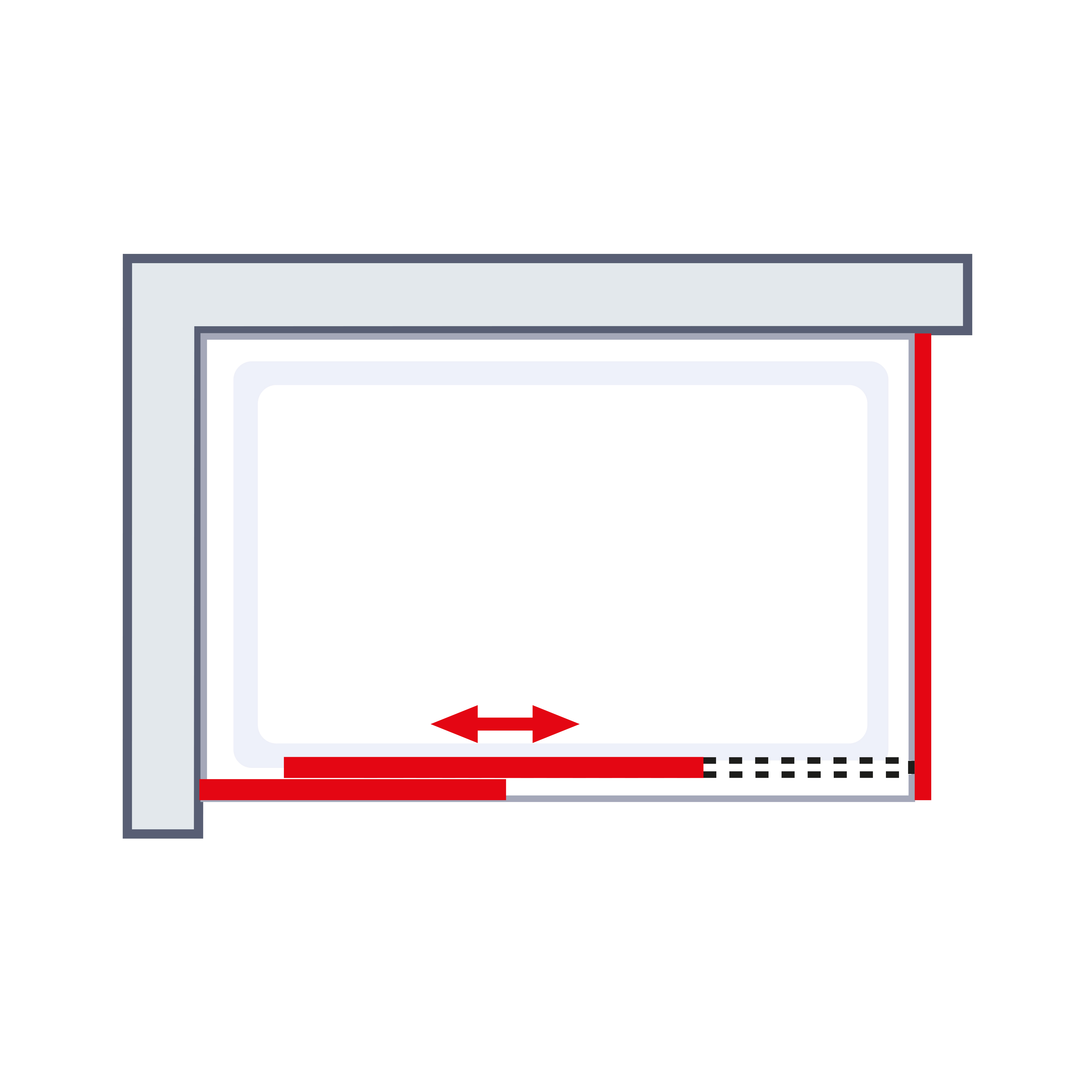 Schulte Schiebetür Seitenwand 160 x 90 x 200 cm MasterClass