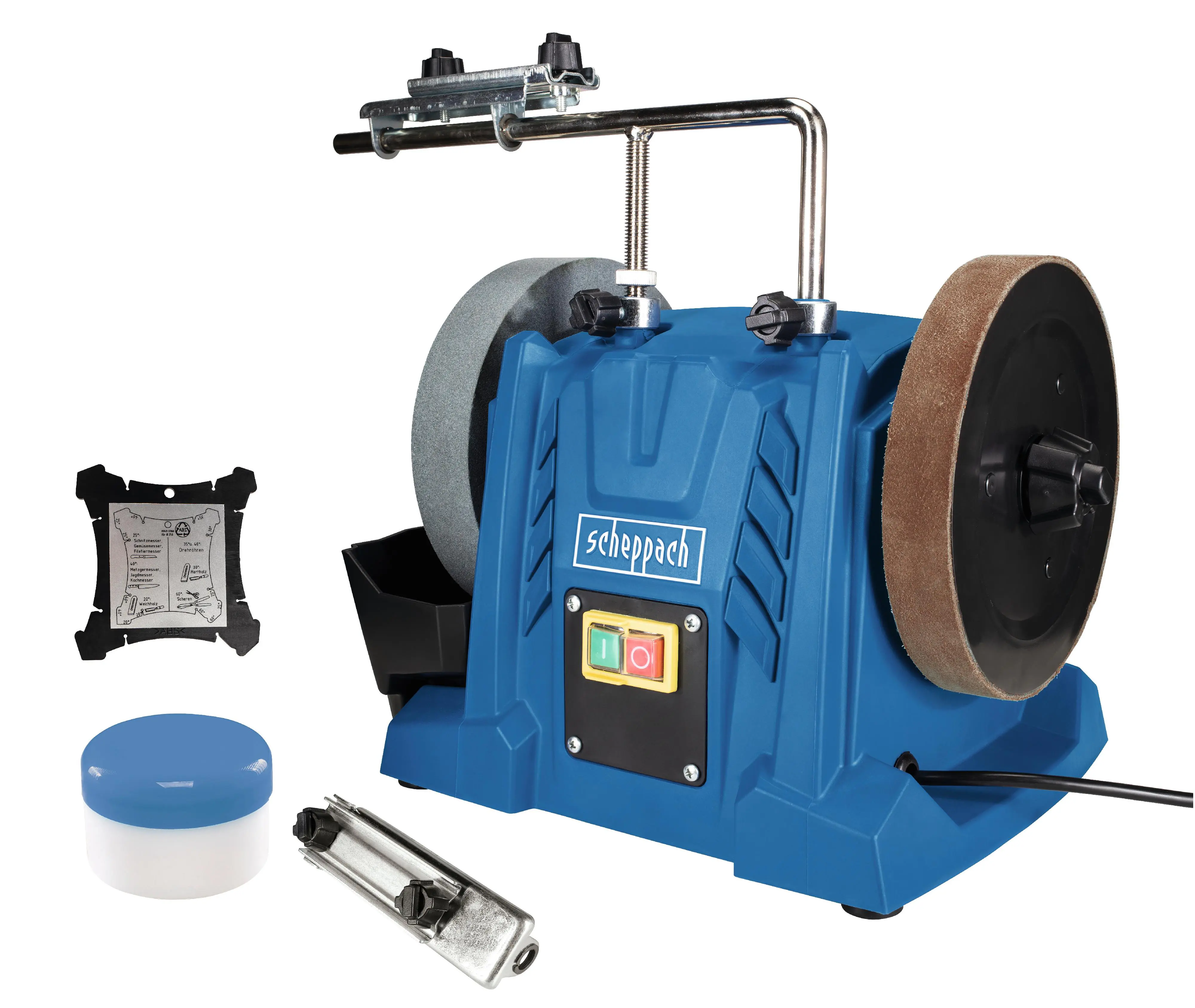 Scheppach Nass-Schleifsystem TIGER 5000S 150 W 120 U/min 200mm Korund-Schleifstein 