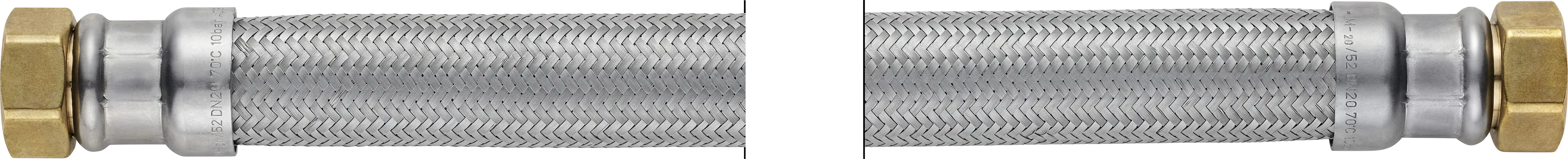 Techline NT Panzerschlauch IG 3/4" x IG 3/4", DN20, 70 cm