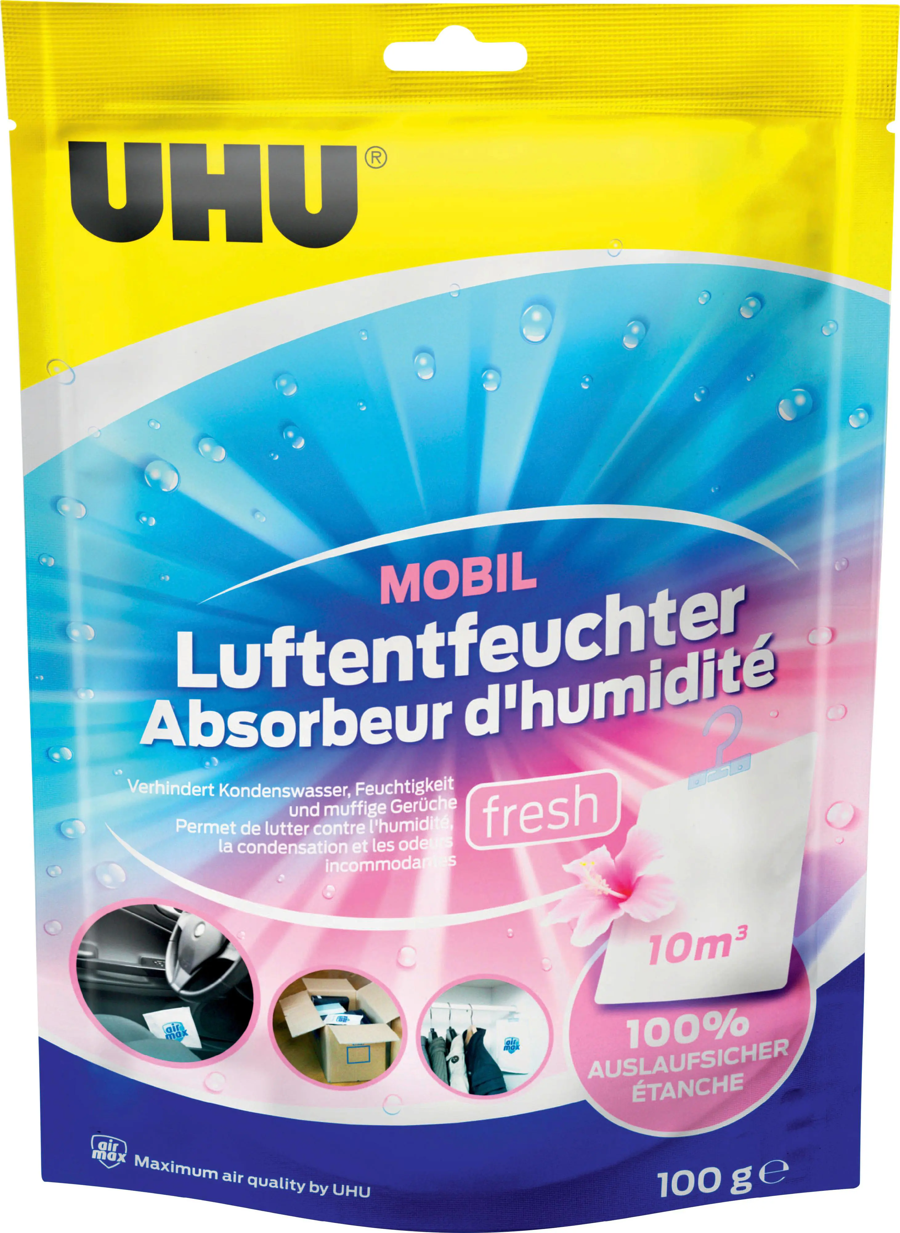 UHU Luftentfeuchter Mobil, Lavendel 100 g