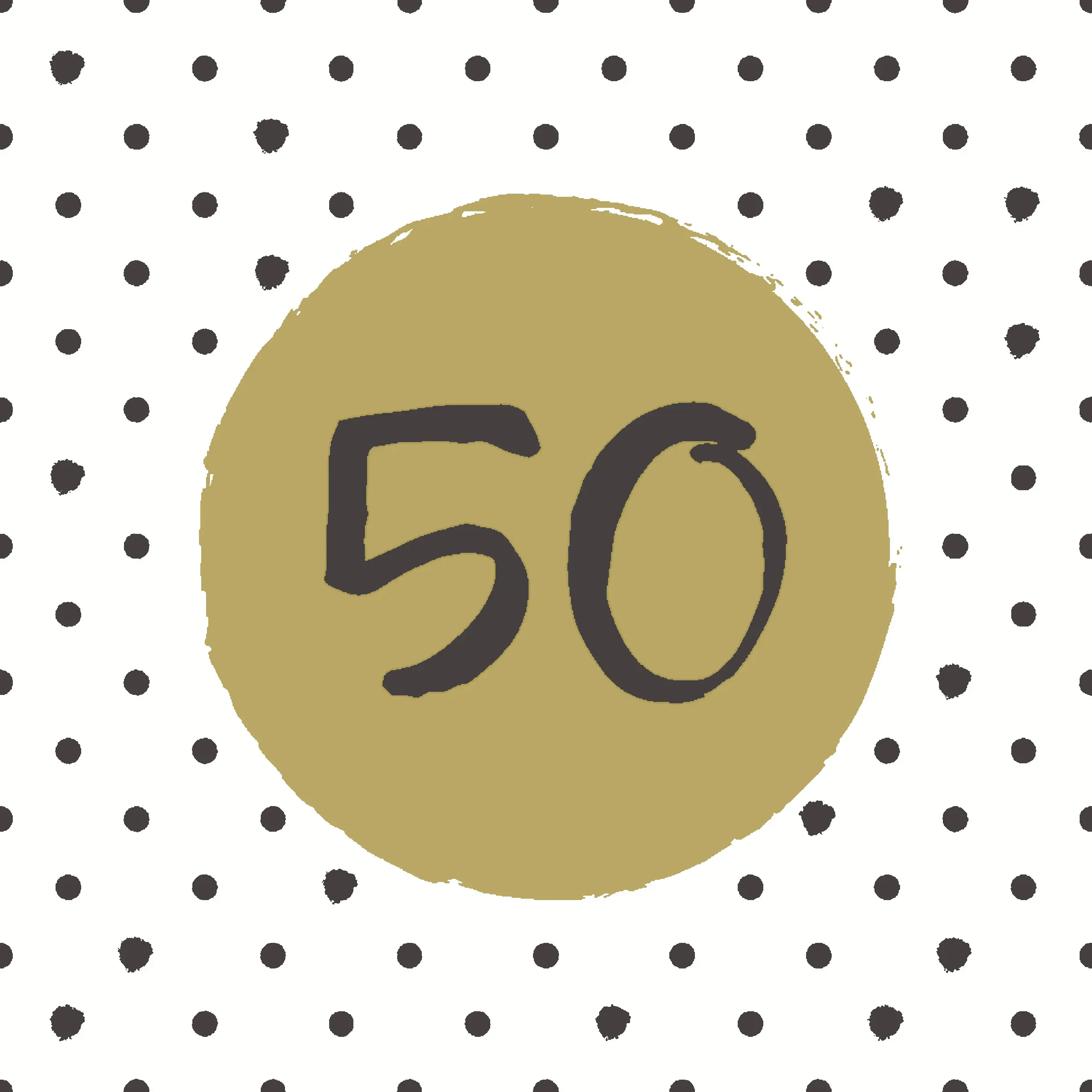 Duni Serviette 50th Happy Birthday 33 x 33 cm - 20er Pack