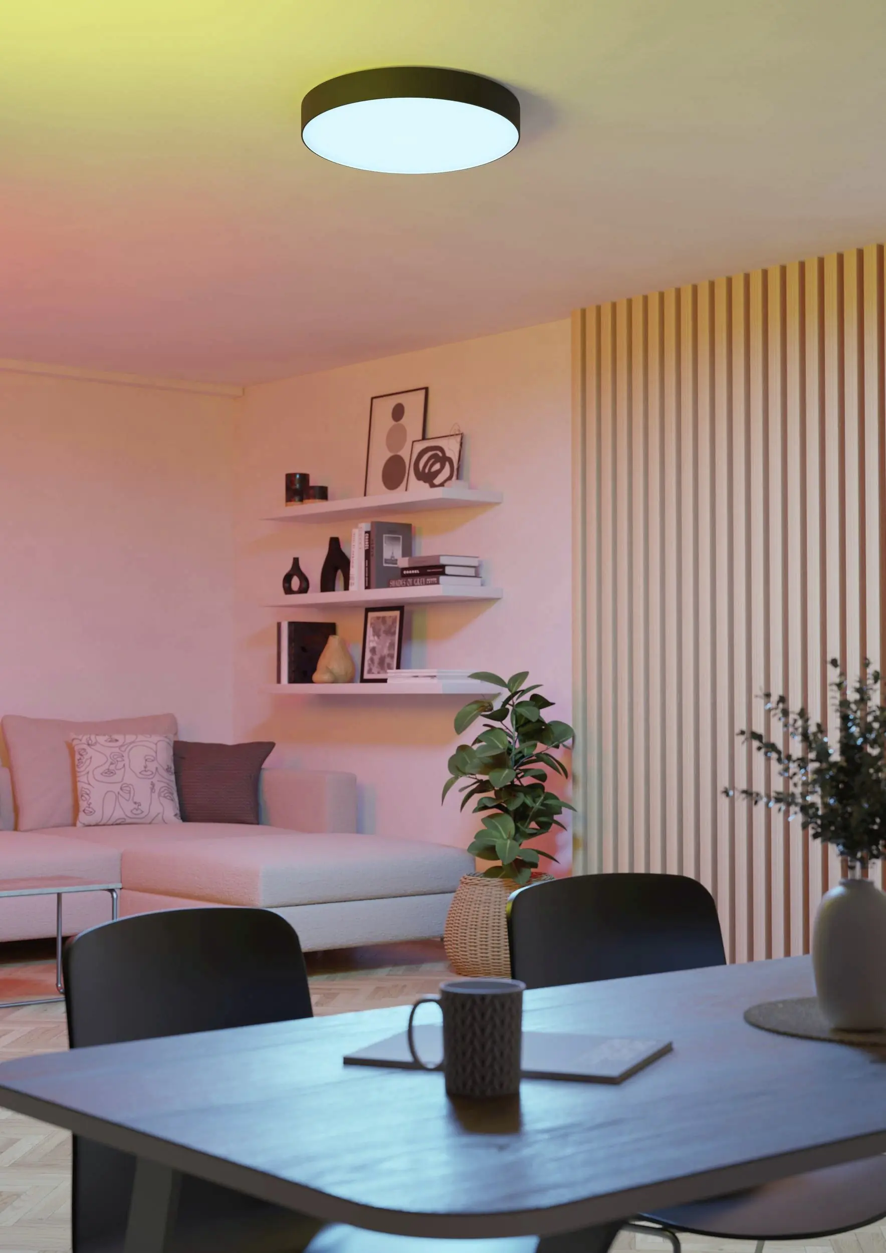 Eglo LED Deckenleuchte Gallizzi-Z schwarz Ø 39 x 7 cm RGB