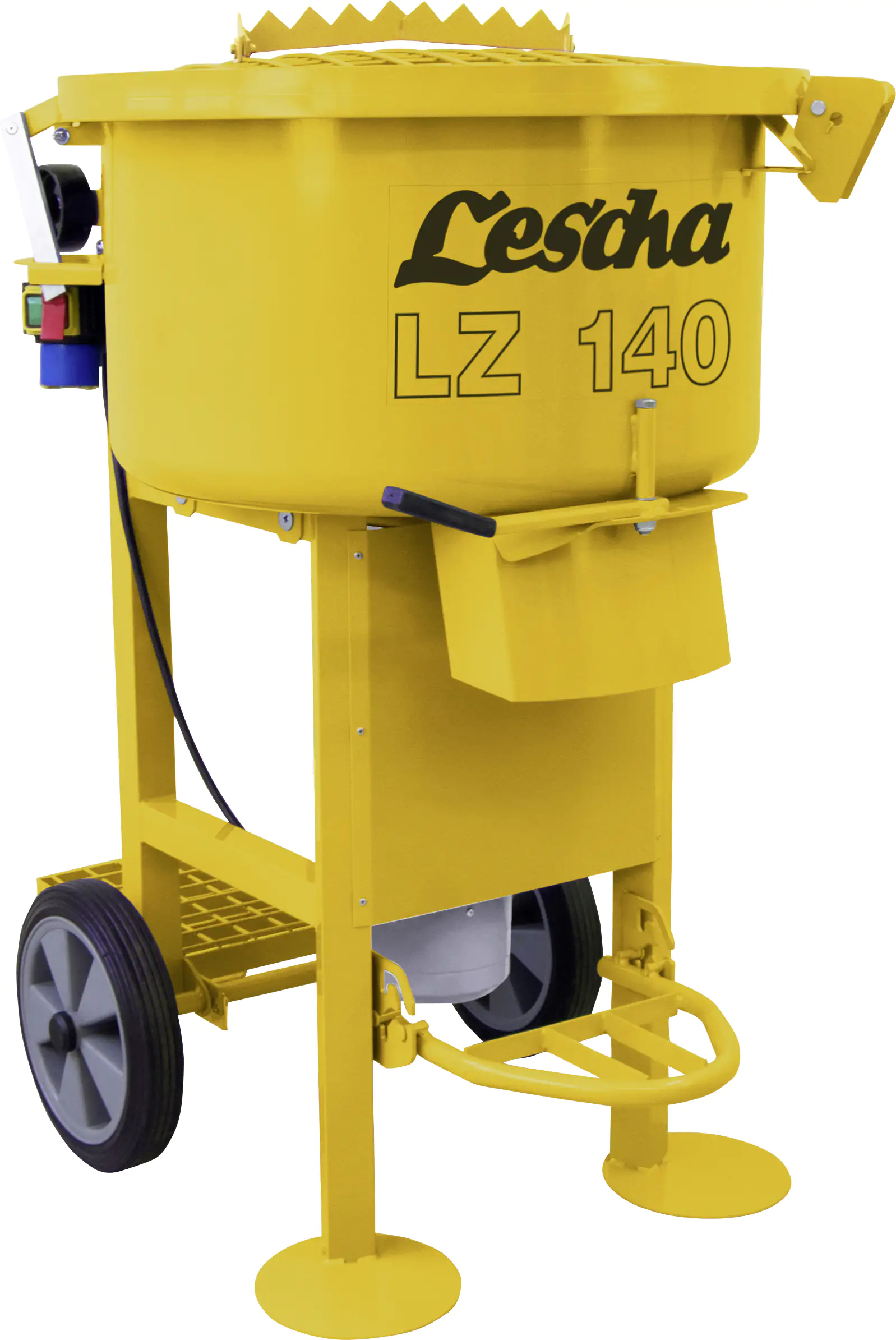 Lescha Zwangsmischer LZ 140 mit Eimer- und Trittkonsole Vollgummiräder Lescha Zwangsmischer LZ 140 mit Eimer- und Trittkonsole Vollgummiräder