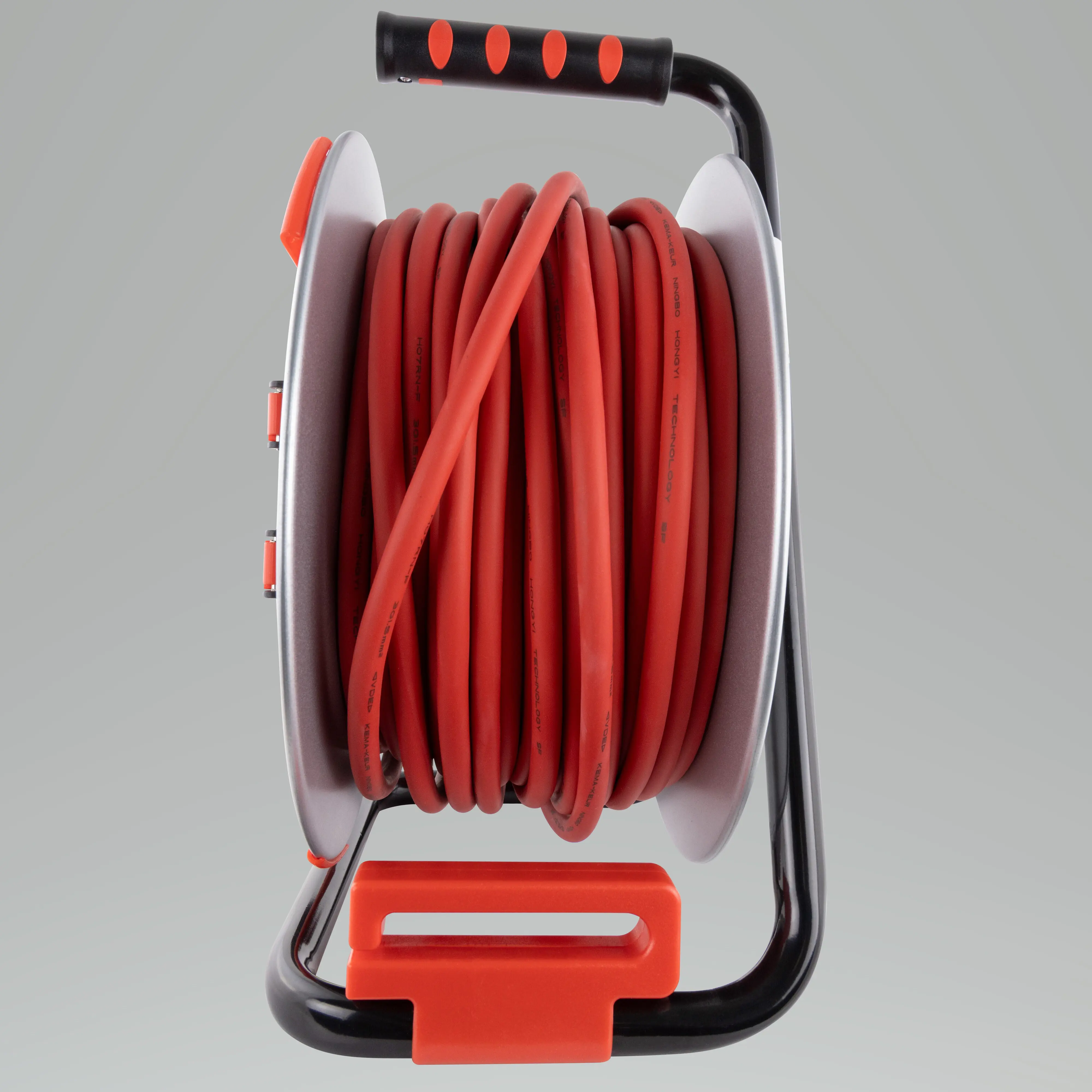 REV Kabeltrommel 25m H07RN-F 3G 1,5 mm² Stahl schwarz rot REV Kabeltrommel 25m H07RN-F 3G 1,5 mm² Stahl schwarz rot