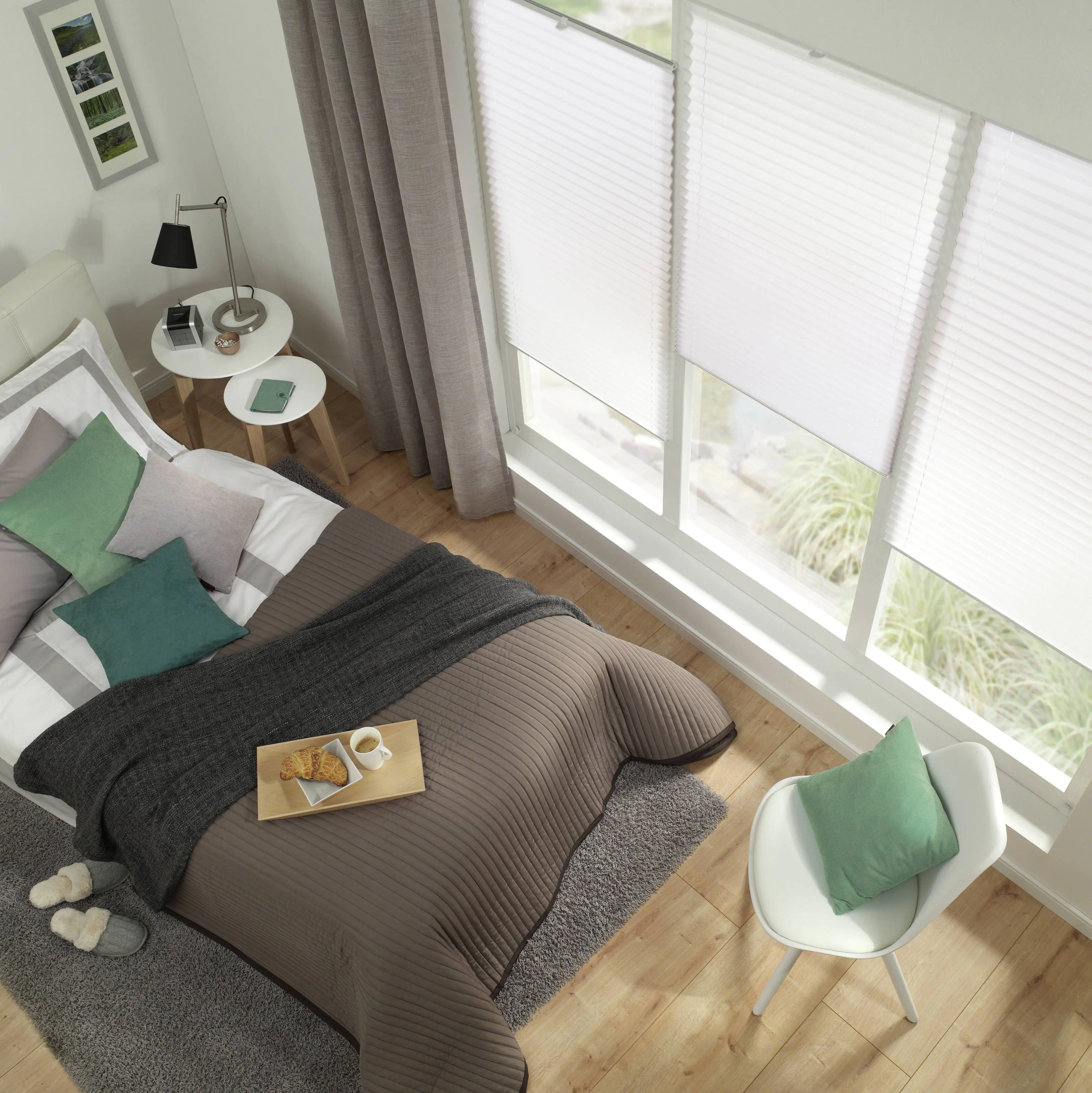 Gardinia Plissee Mini weiß, 70 x 130 cm