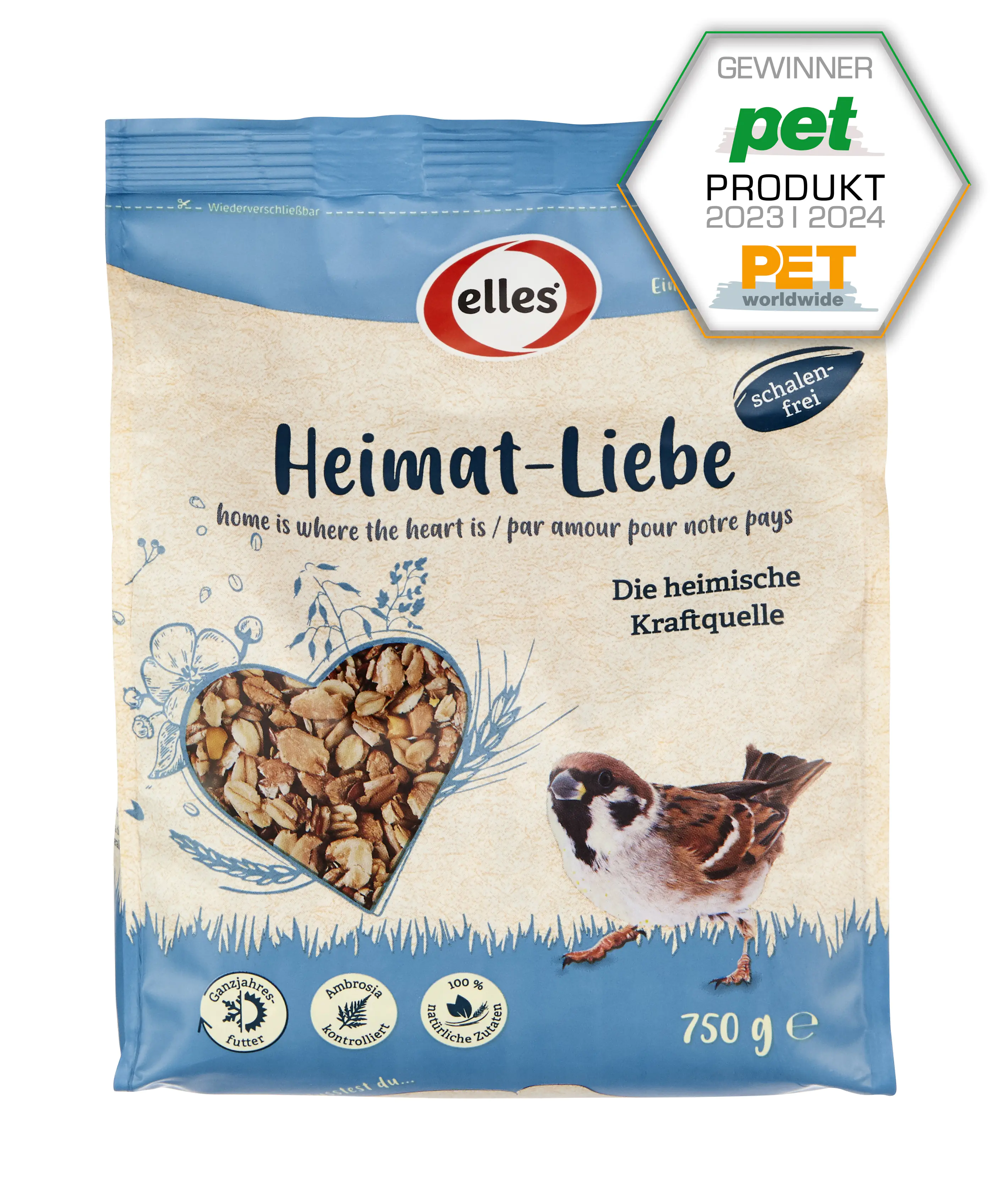 Elles Wildvogelfutter Heimat-Liebe 750 g Elles Wildvogelfutter Heimat-Liebe 750 g
