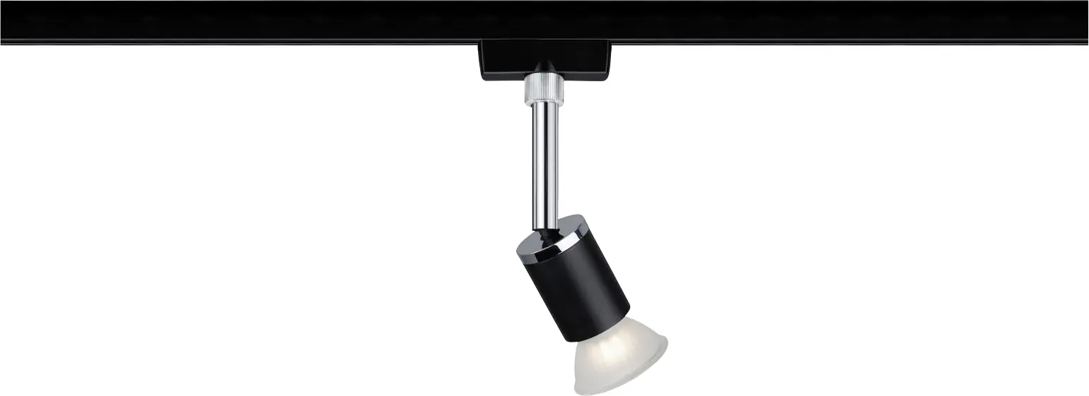 Paulmann URail Spot Pure II GU10 schwarz matt chrom 5,8 cm max. 10 W