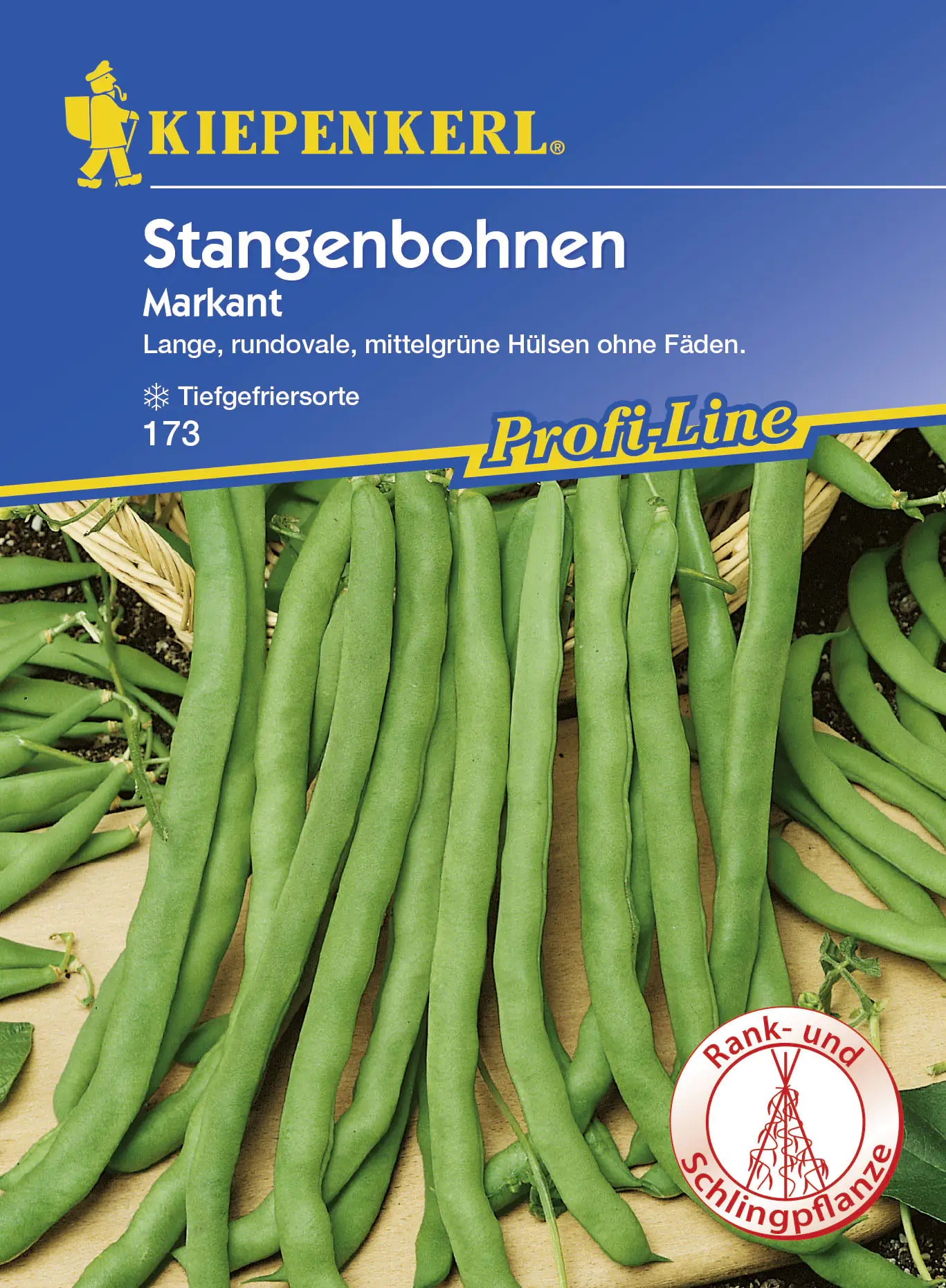 Kiepenkerl Stangenbohne Markant Phaseolus vulgaris var. vulgaris, Inhalt: 8-10 Stangen