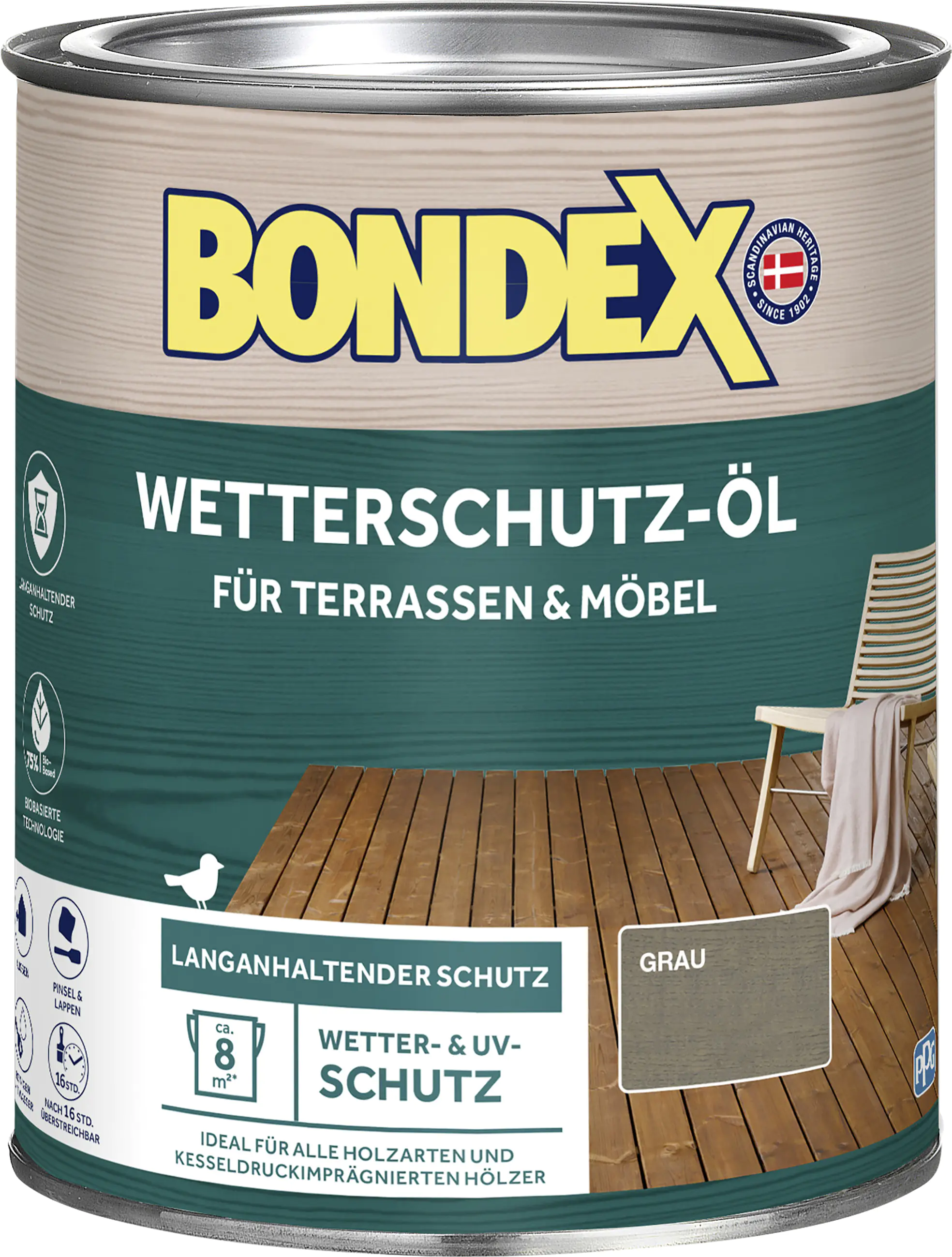 Bondex Wetterschutzöl 0,75 L grau  Bondex Wetterschutzöl 0,75 L grau