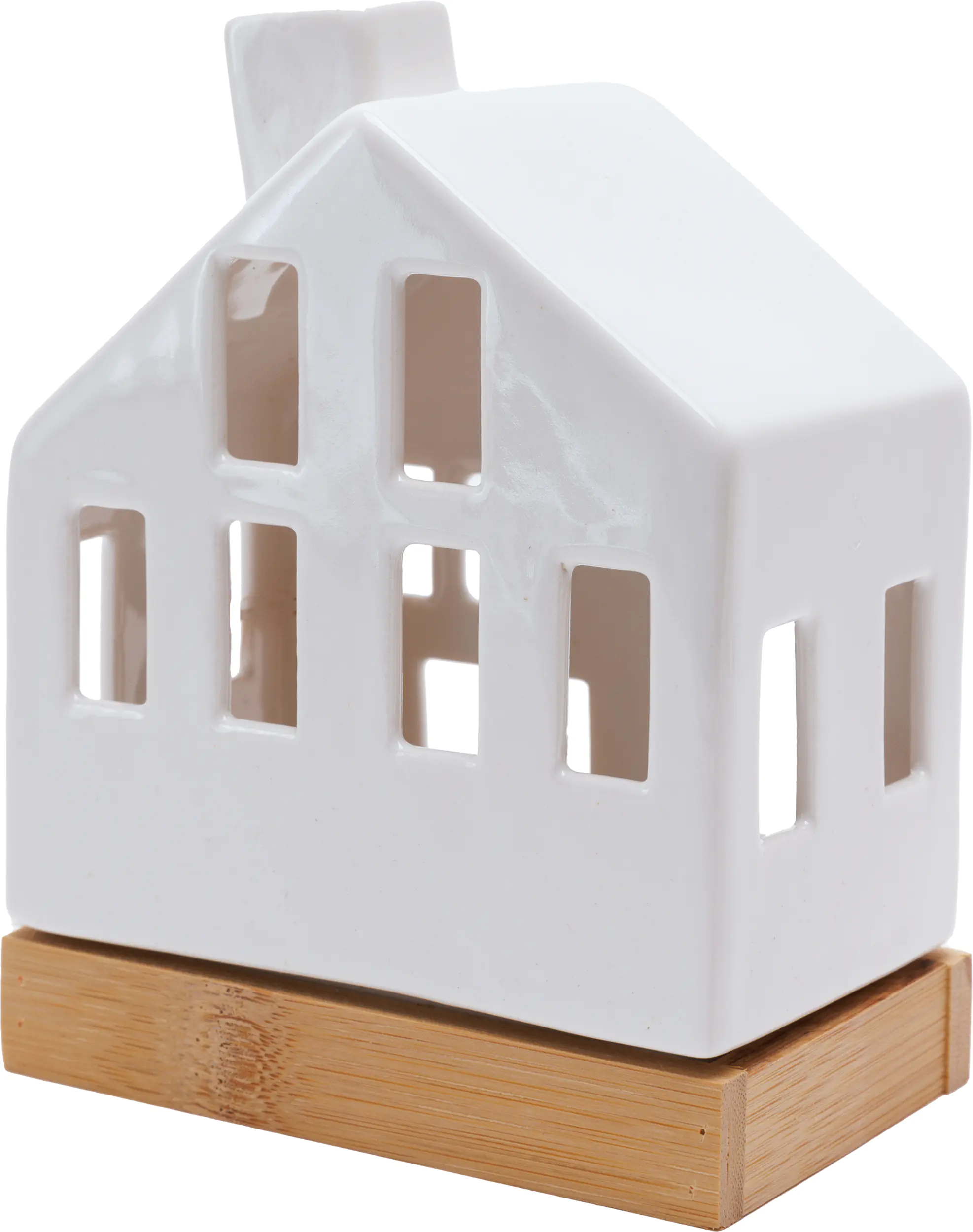 TrendLine Lichthaus Keramik 9 cm weiß