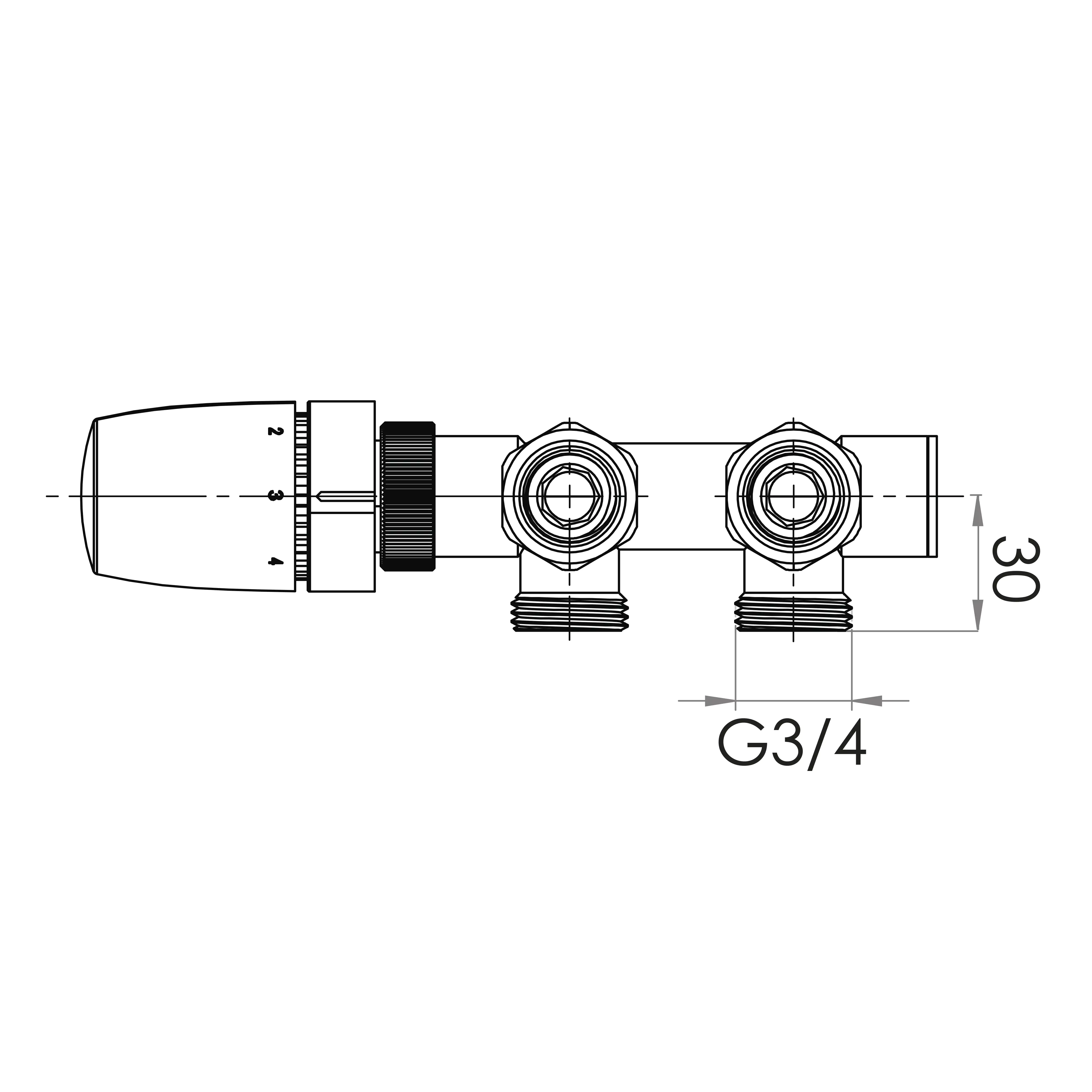 Schulte Mittenanschlussgarnitur chrom mit Blende