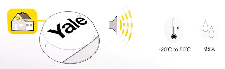 Yale Smart Living Außensirene Sync grau batteriebetrieben