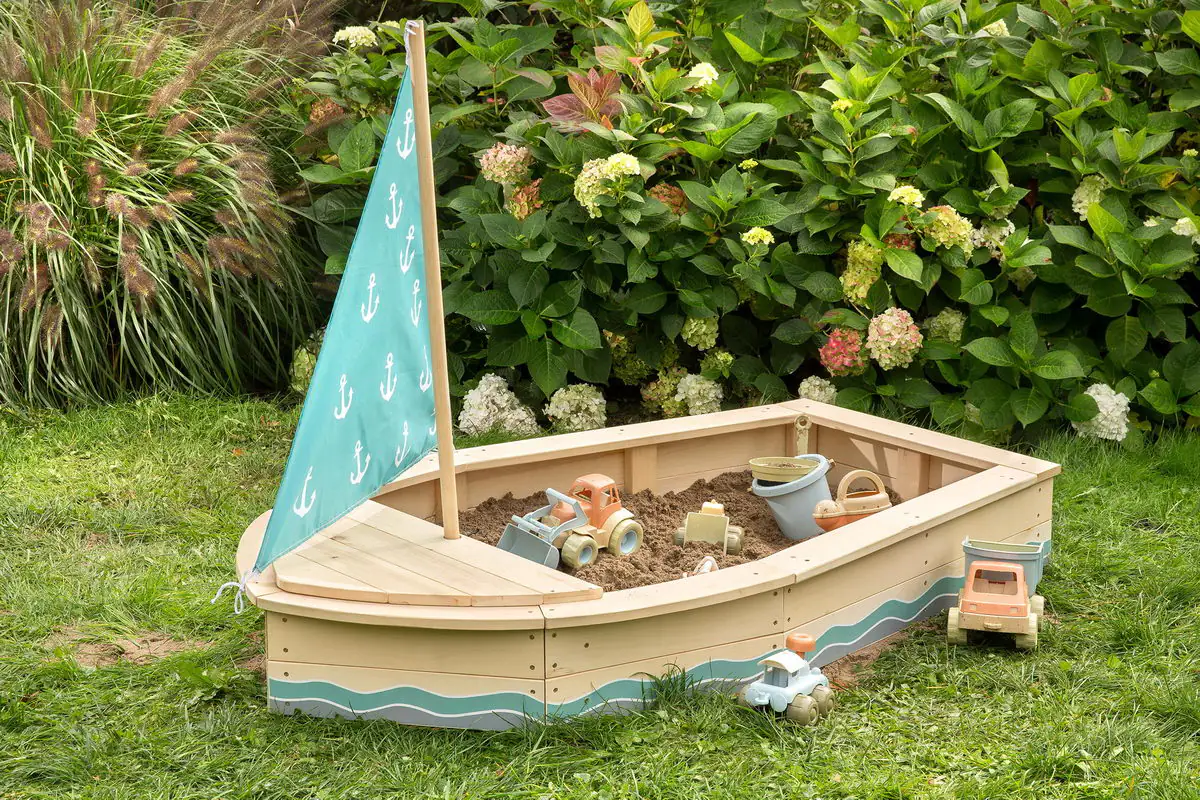 Muddy Buddy Sandkasten Anchor Lover 160 x 90 x 102 cm Muddy Buddy Sandkasten Anchor Lover 160 x 90 x 102 cm