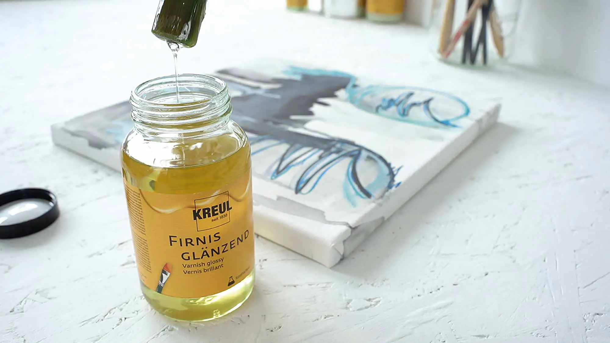 Kreul Lack für Acryl-und Ölfarben Firnis glänzend 250 ml