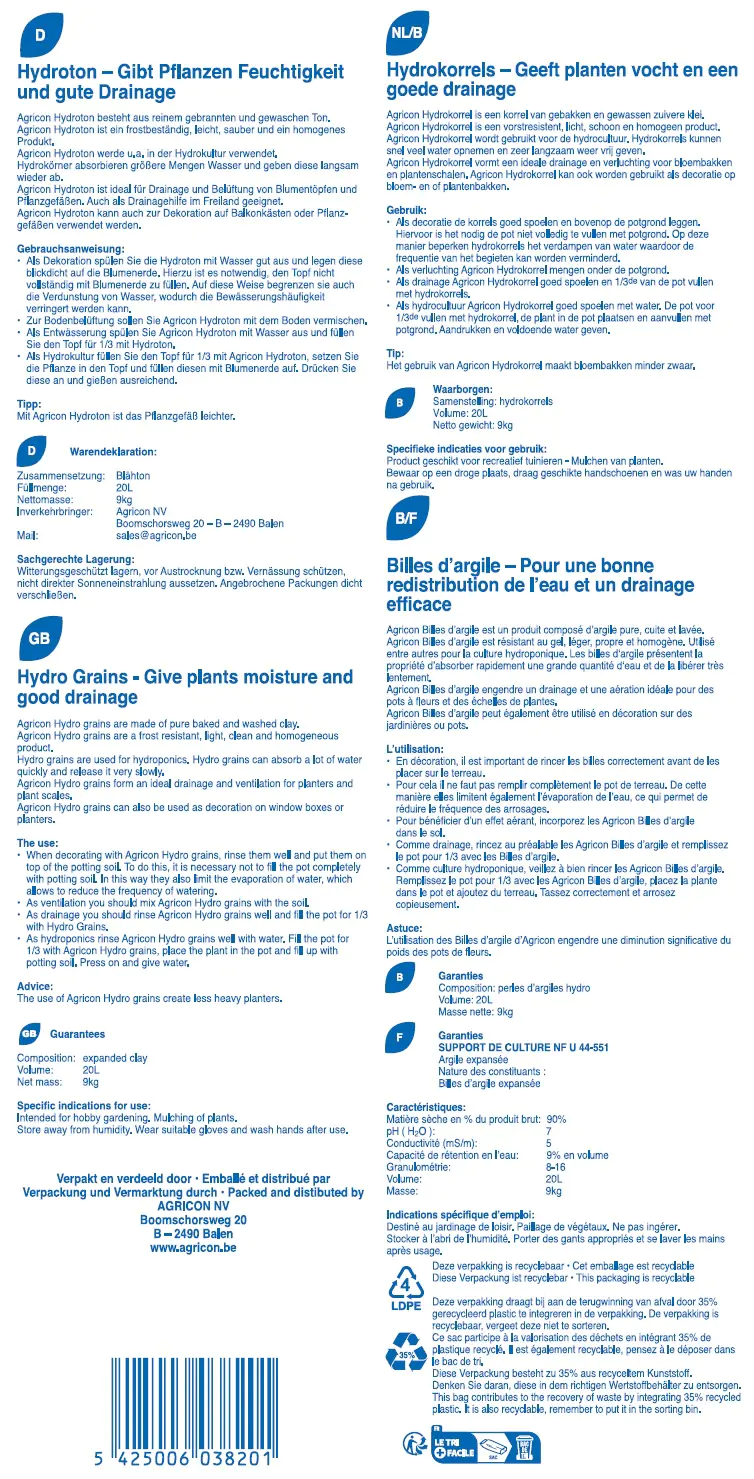 Agricon Hydro Blähton 20 l