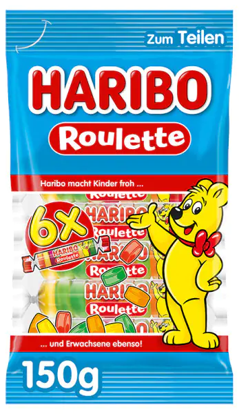 Haribo Fruchtgummi Roulette 6er 150 g