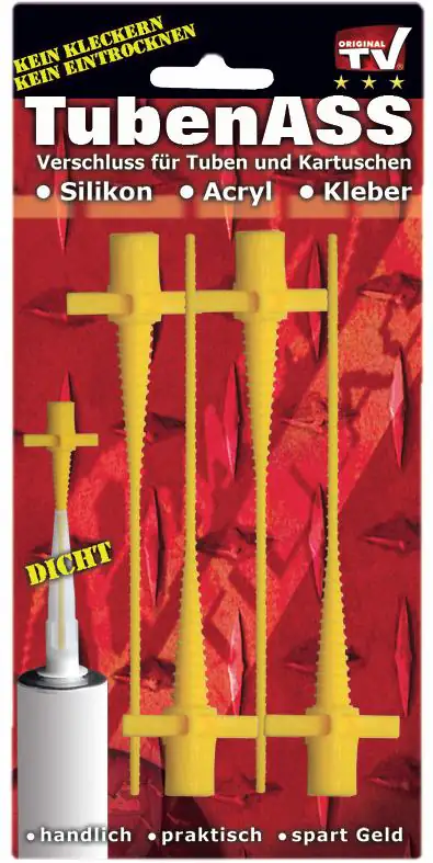 Broszio Tubenverschluss-Set Ass 4 Stück für Tuben und Kartuschen