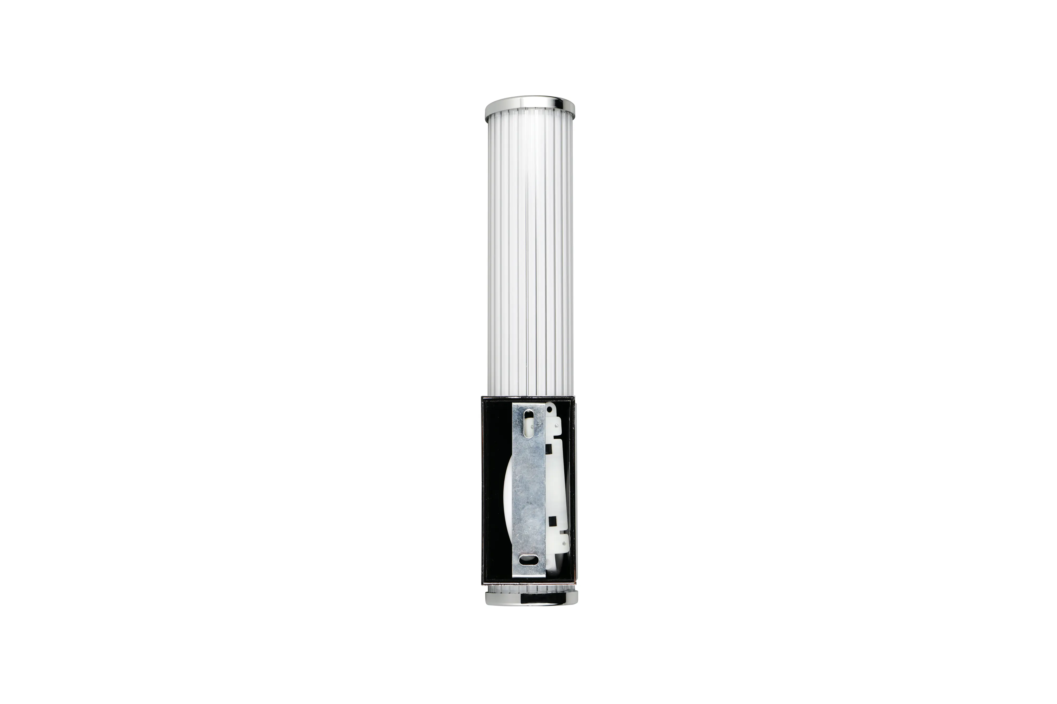 Trio LED-Wandleuchte Stefano chrom mit Steckdose CCT