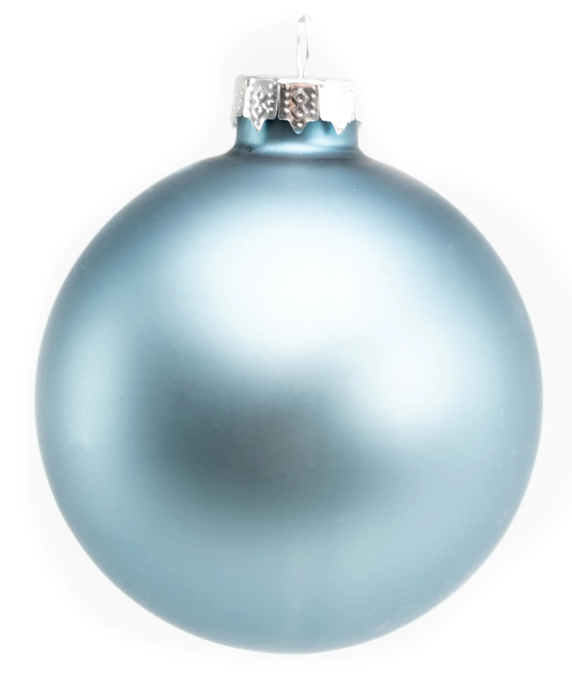 TrendLine Weihnachtskugeln aus Glas Ø 8 cm dämmerungsblau 6 Stück