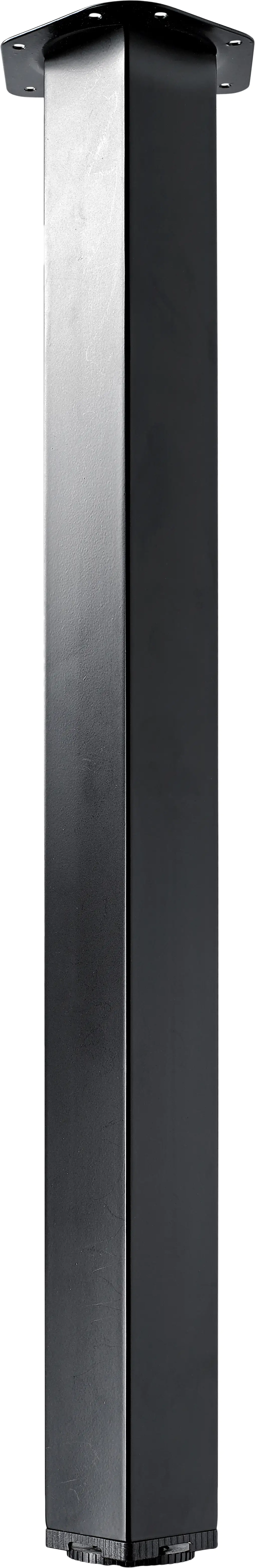 Hettich Tischbein Arba 6,0 x 71 cm Stahl schwarz - 1 Stück