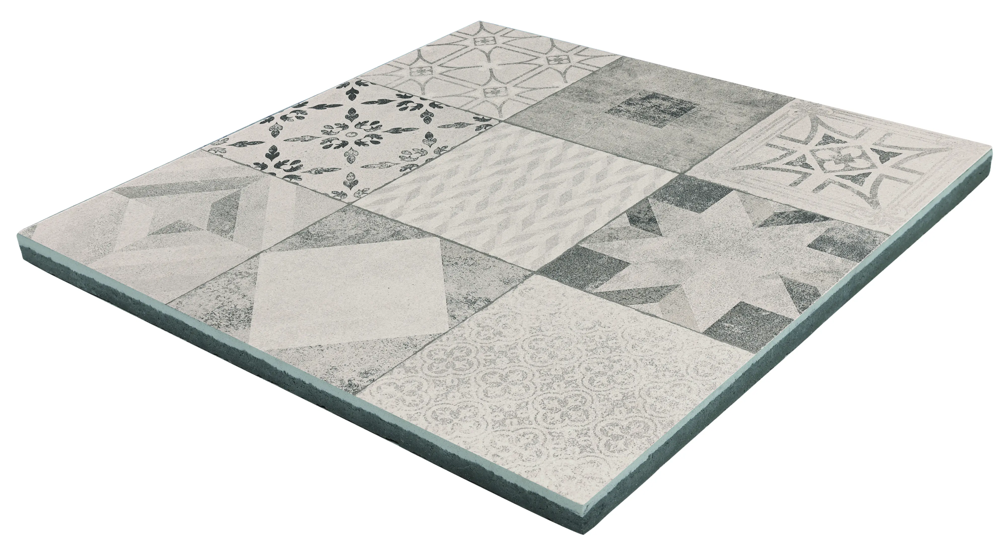 EHL Terrassenplatte Mosaik 60 x 60 x 4 cm grau anthrazit