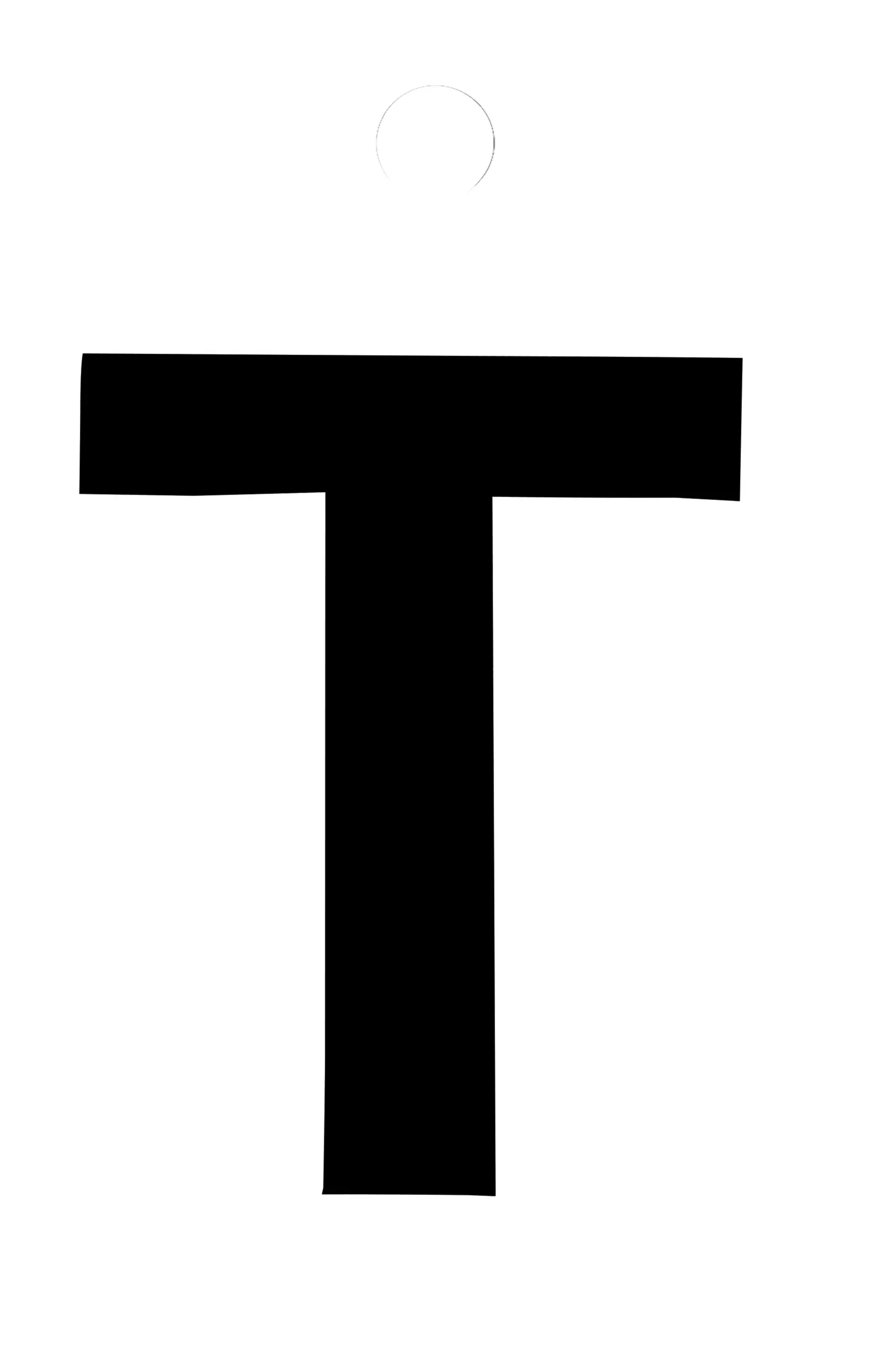 Conmetall Aufkleber Buchstabe T PVC 3,5 x 3,5 cm schwarz 