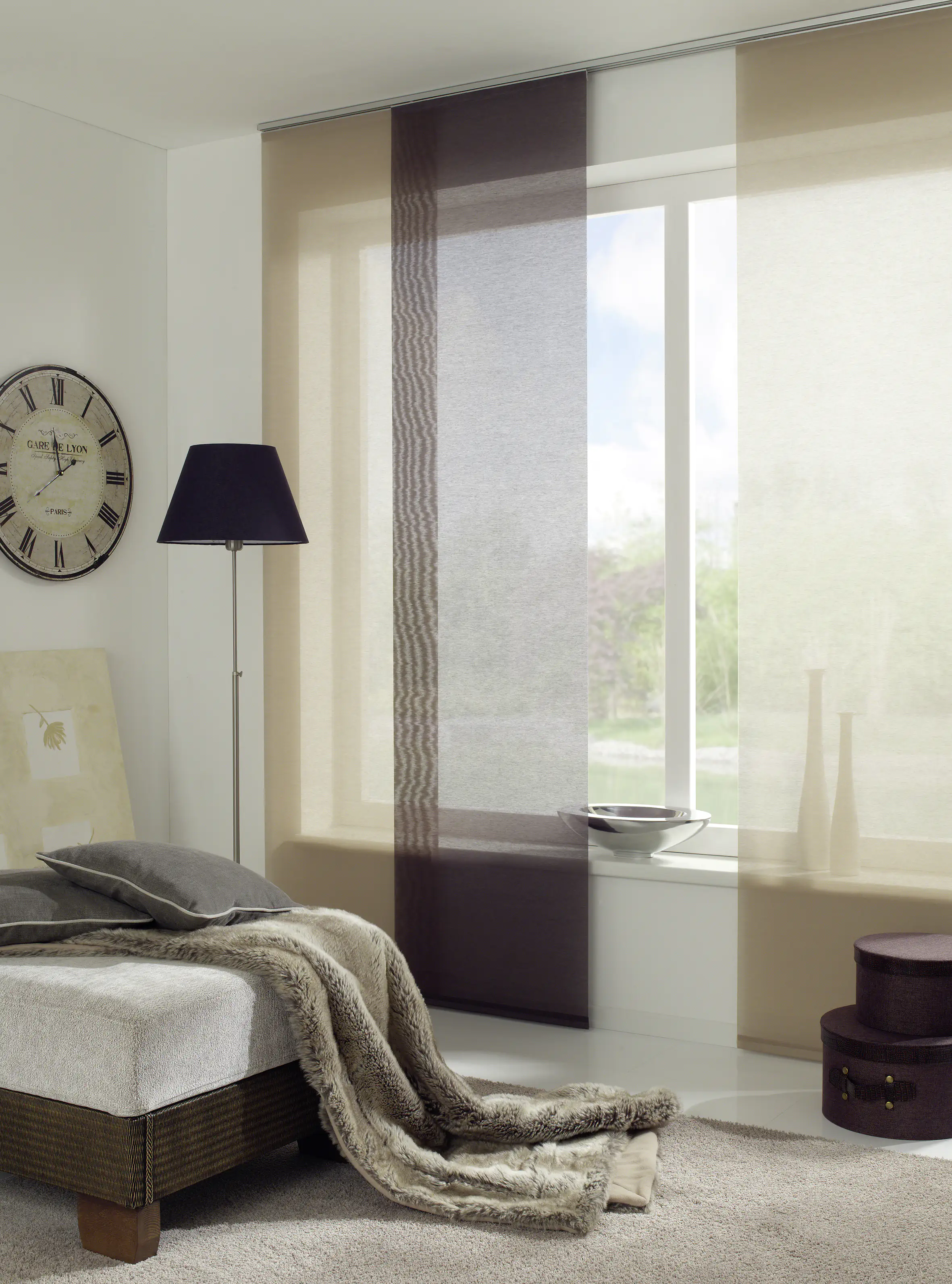 Gardinia Flächenvorhang Entry taupe, 60 x 245 cm