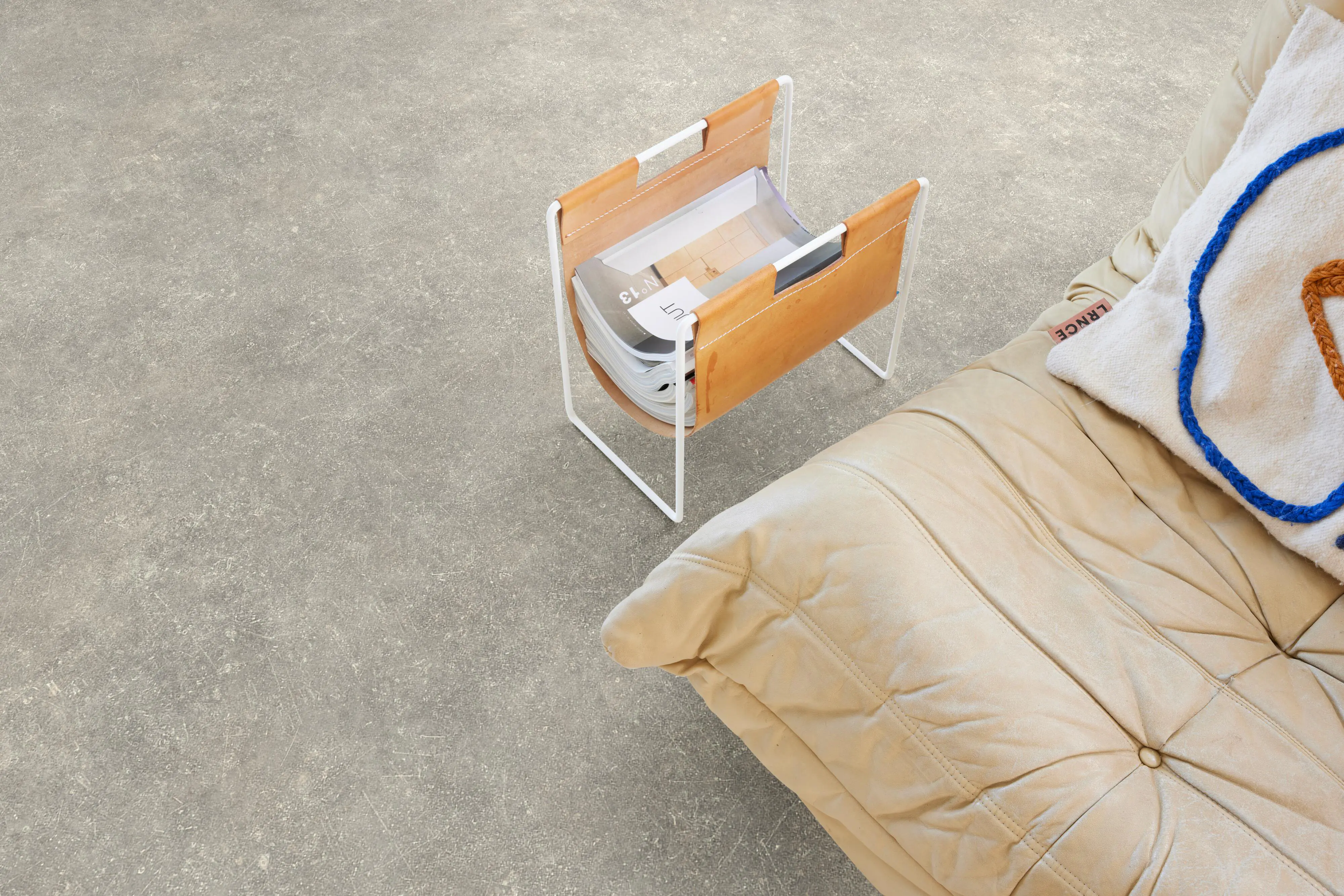 Bodenbelag Vinyl 4 m Betonbodenoptik grau