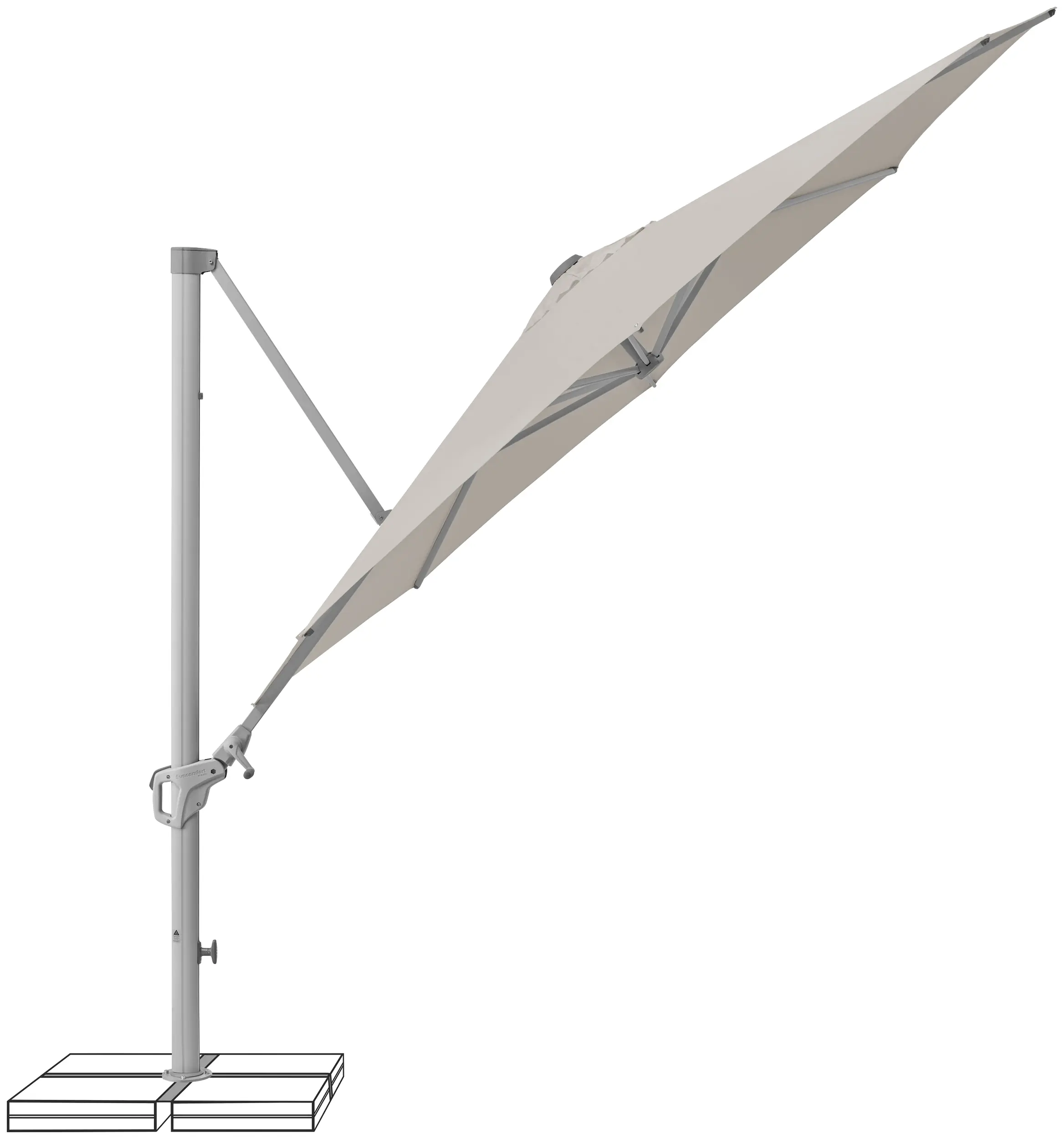 Suncomfort Sonnenschirm Familyflex beige Ø 300 cm