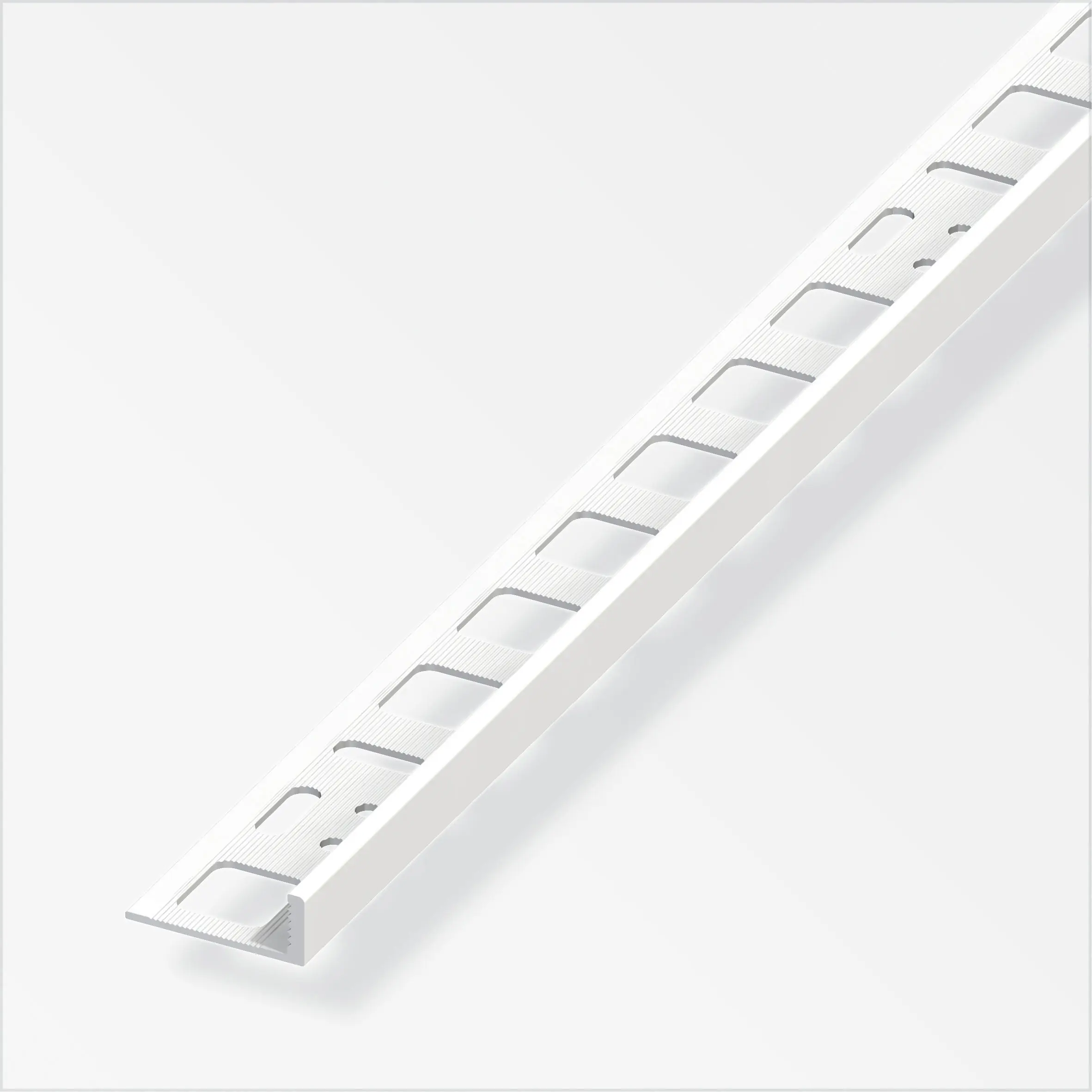 alfer Winkelprofil 2.5 m, 8 x 21 mm PVC (Kunststoff) glatt weiss