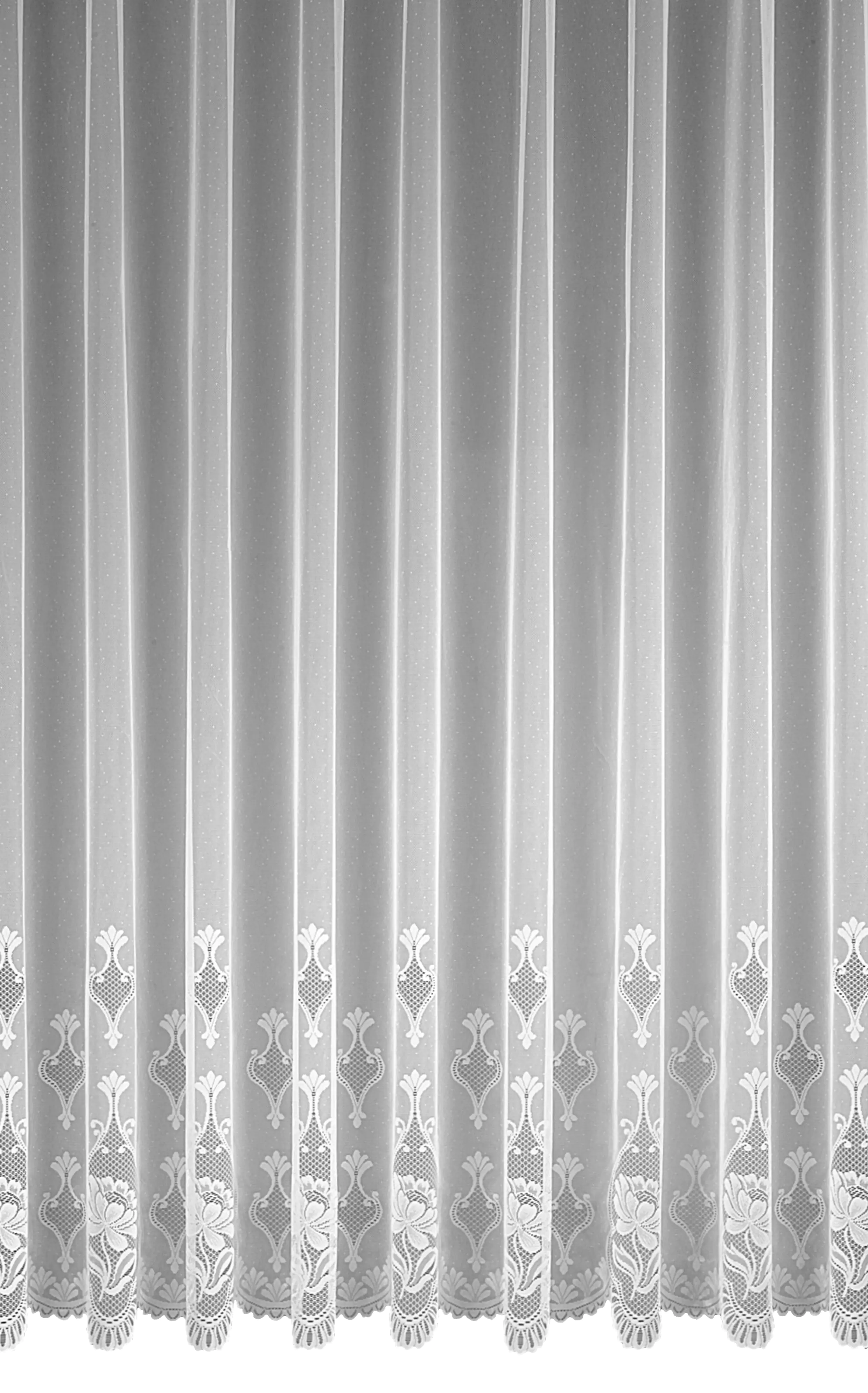 Neusser Collection Sockelstore mit Gardinenband weiß 300x160 cm