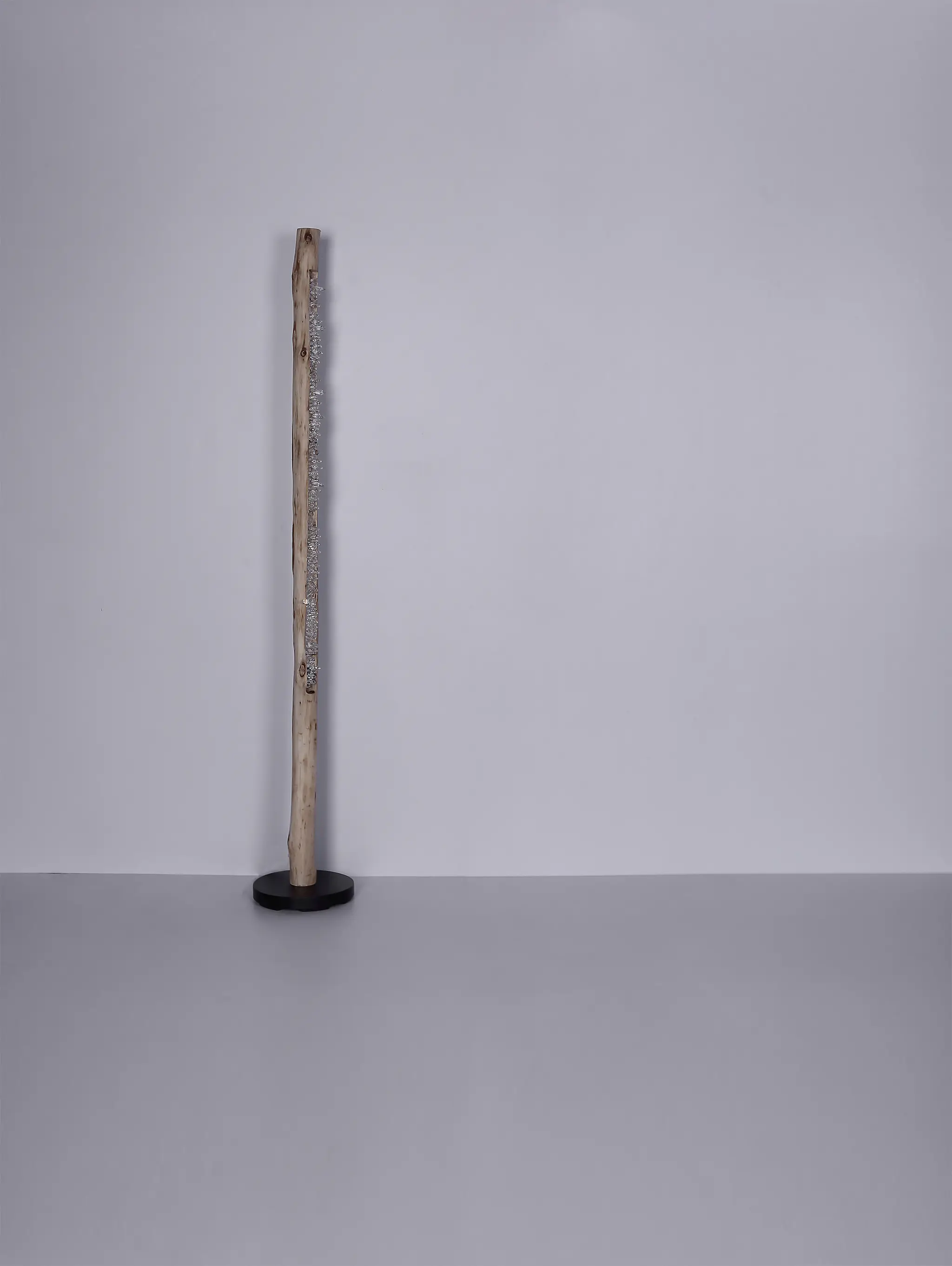 Globo LED Stehleuchte Felicitas natur-schwarz 151 x 23 cm warmweiß