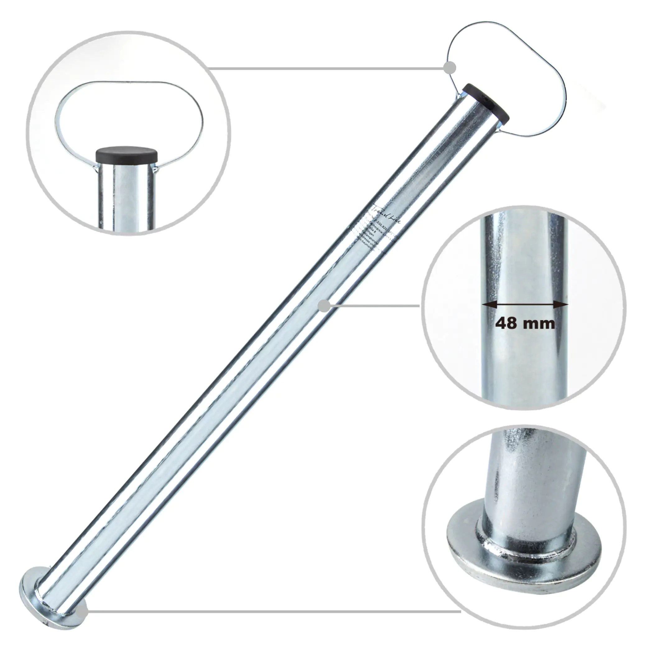 TrendLine Anhänger-Abstellstütze mit Handgriff