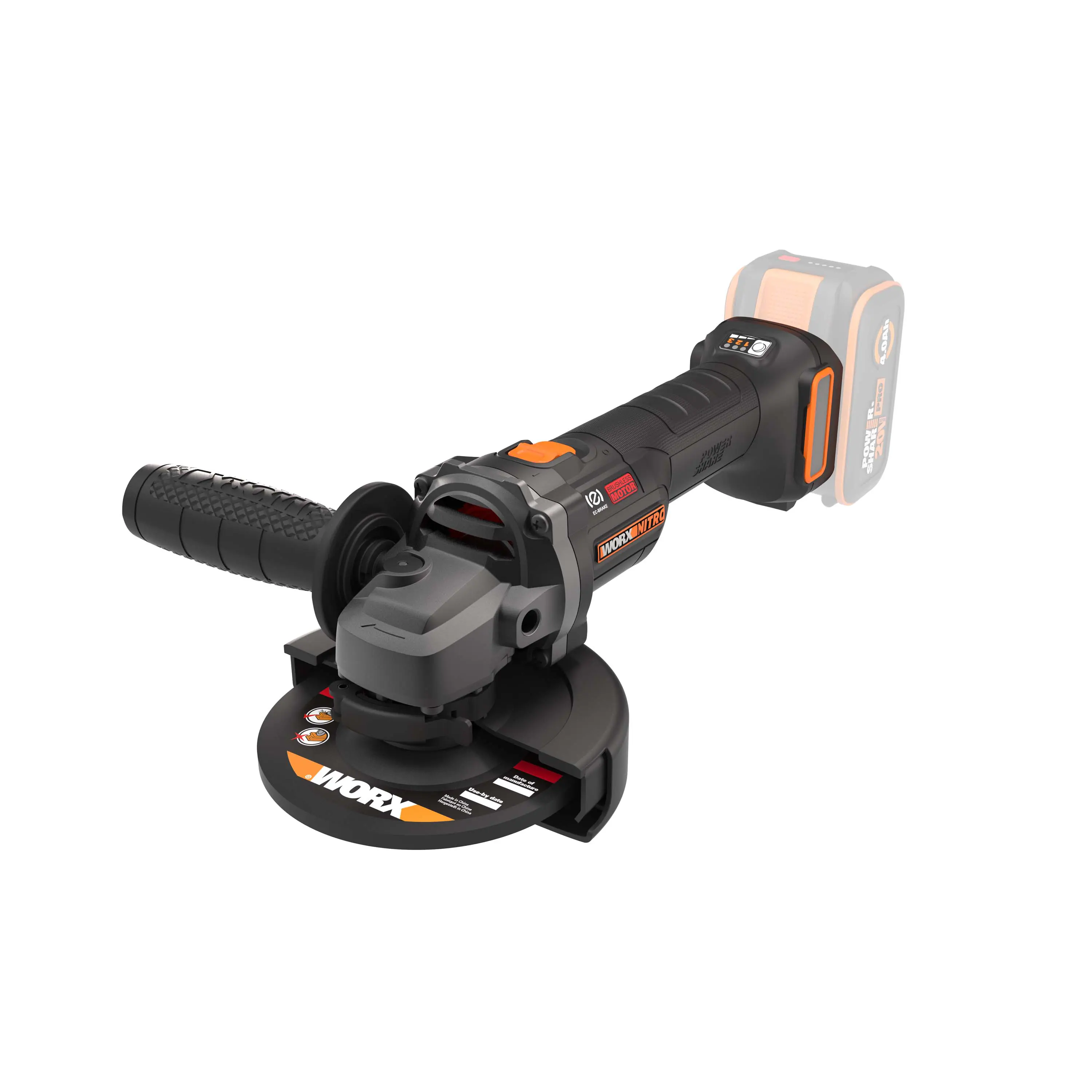 Worx Nitro Akku-Winkelschleifer WX814.9 20 V Solo Worx Nitro Akku-Winkelschleifer WX814.9 20 V Solo