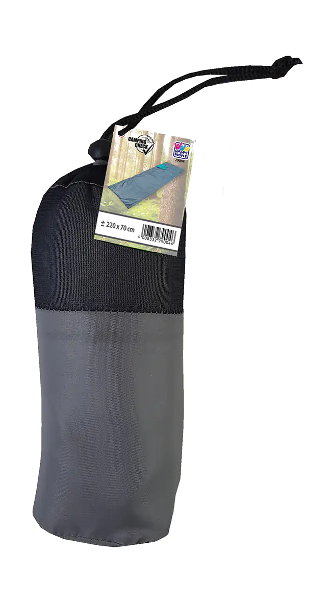 Happy People Reiseschlafsack Polyester 220 x 70 cm, grau türkis Happy People Reiseschlafsack Polyester 220 x 70 cm, grau türkis