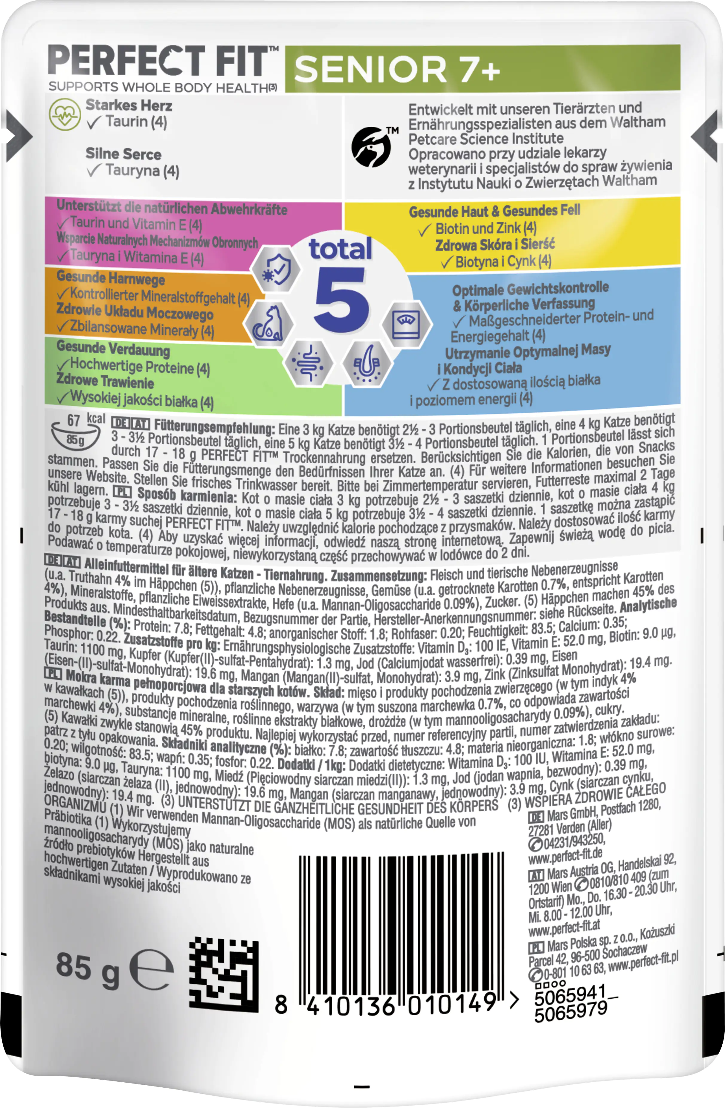 Perfect Fit Senior mit Truthahn und Karotten Katzenfutter 85 g Perfect Fit Senior mit Truthahn und Karotten Katzenfutter 85 g