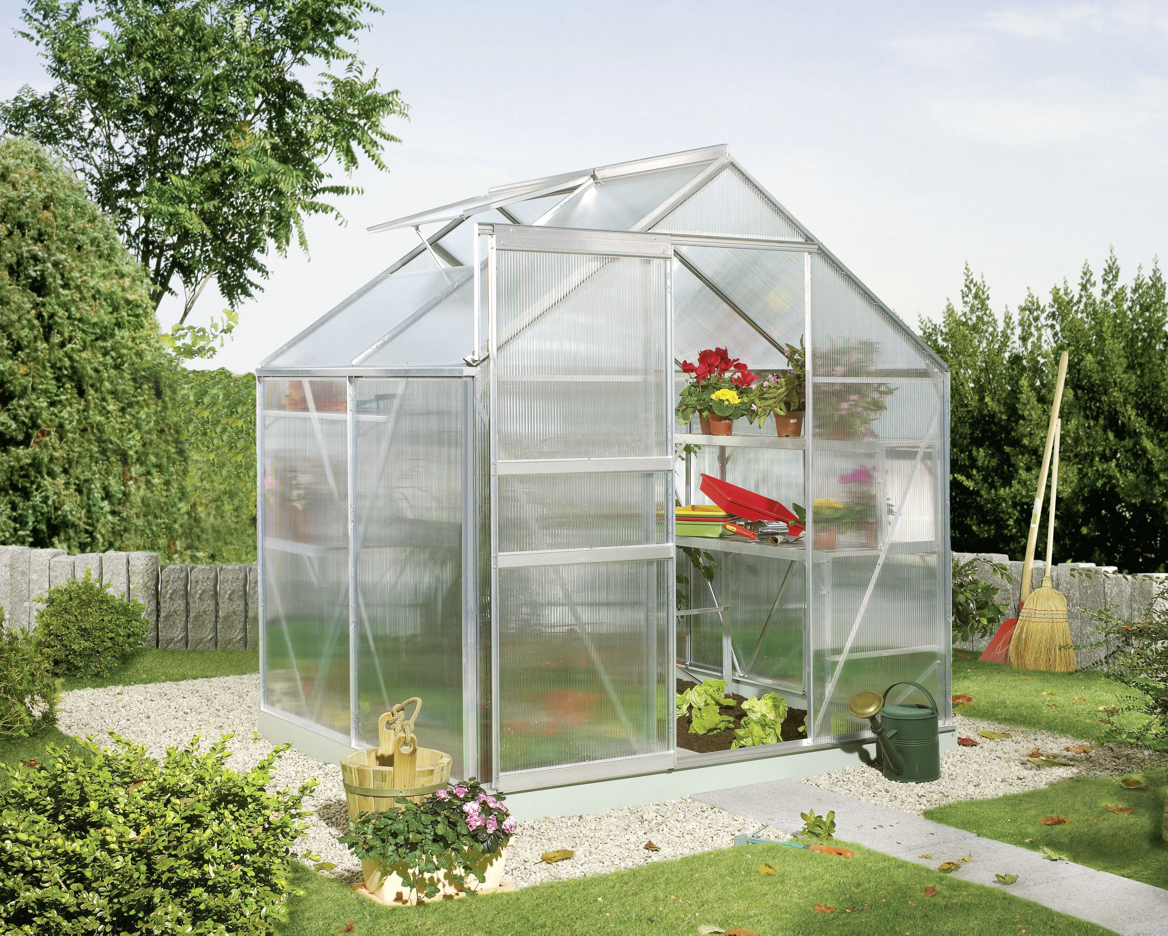 Vitavia Gewächshaus Calypso 3000 192 x 154 cm 6 mm Hohlkammerplatten